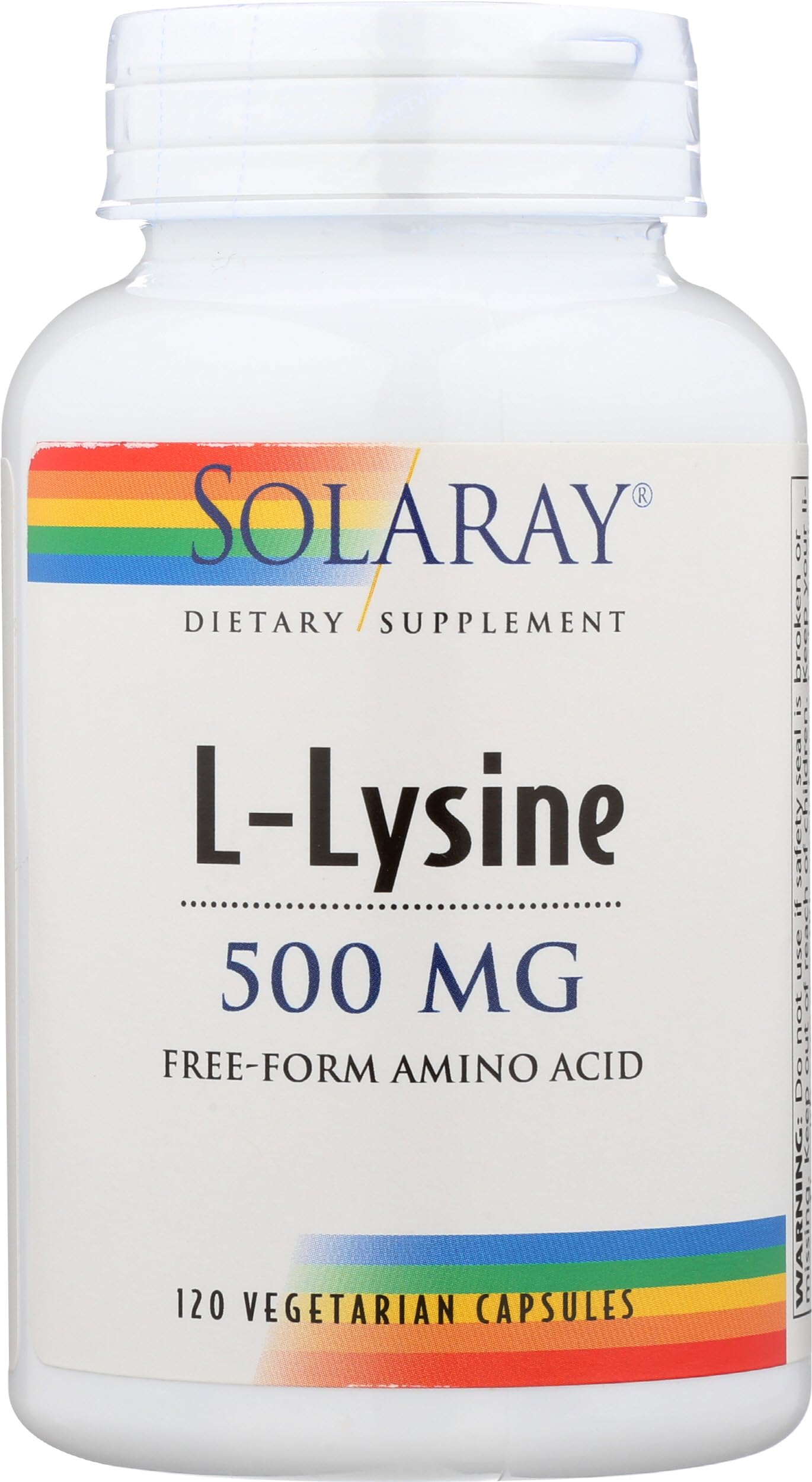 Solaray L-Lysine 500mg VegCap, Tablet 120 Count