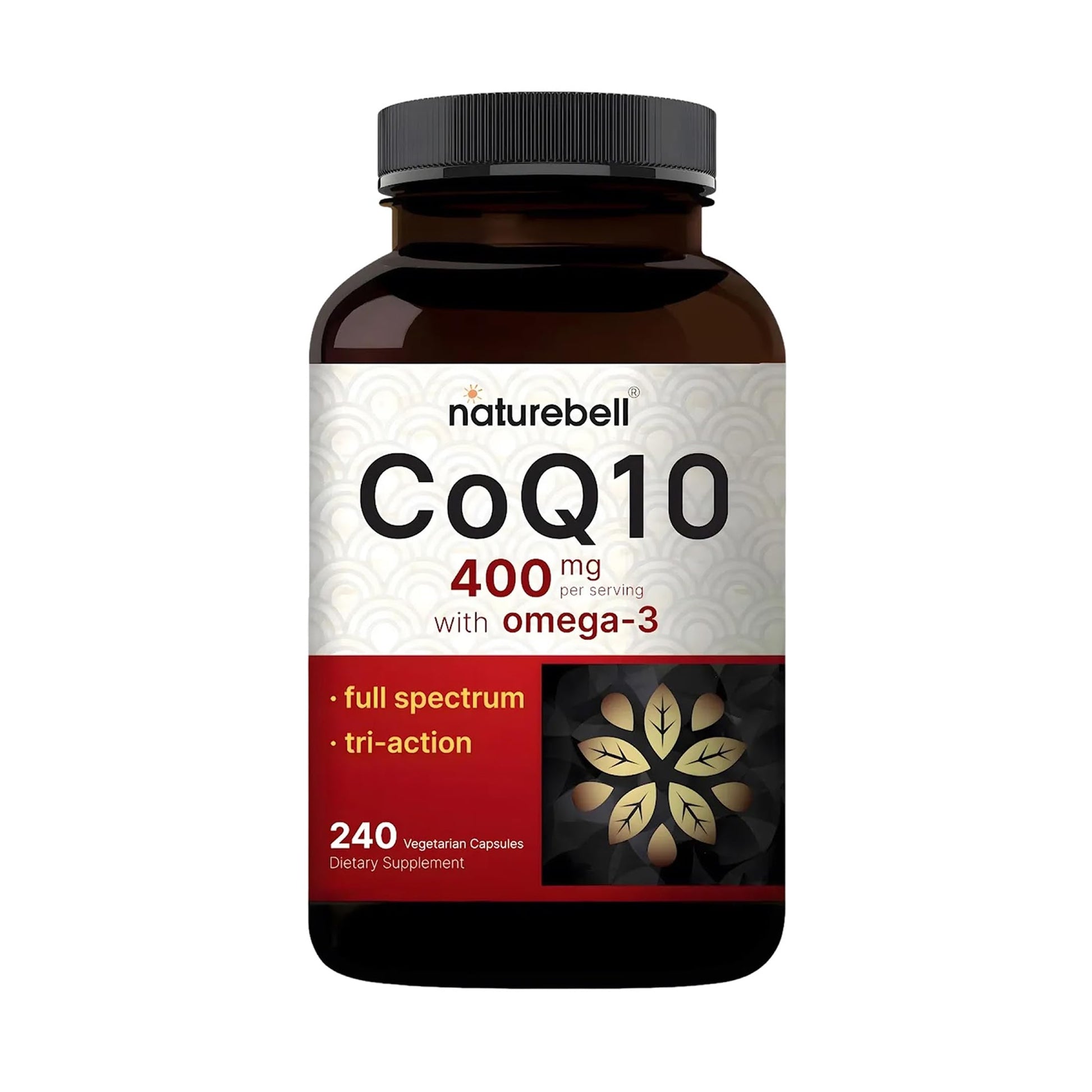 NatureBell CoQ10 400mg with Omega-3 Capsules, 240 Count