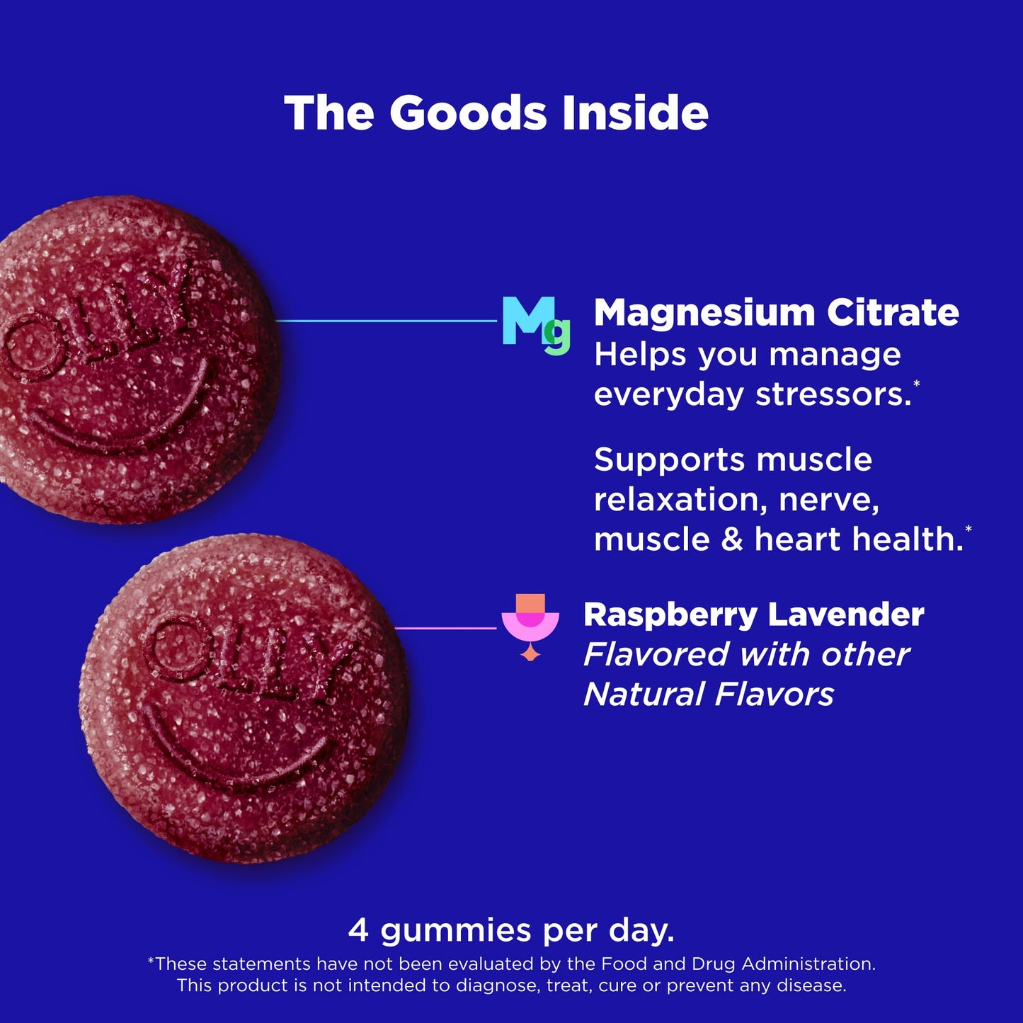 OLLY Relaxing Magnesium 120 Gummies