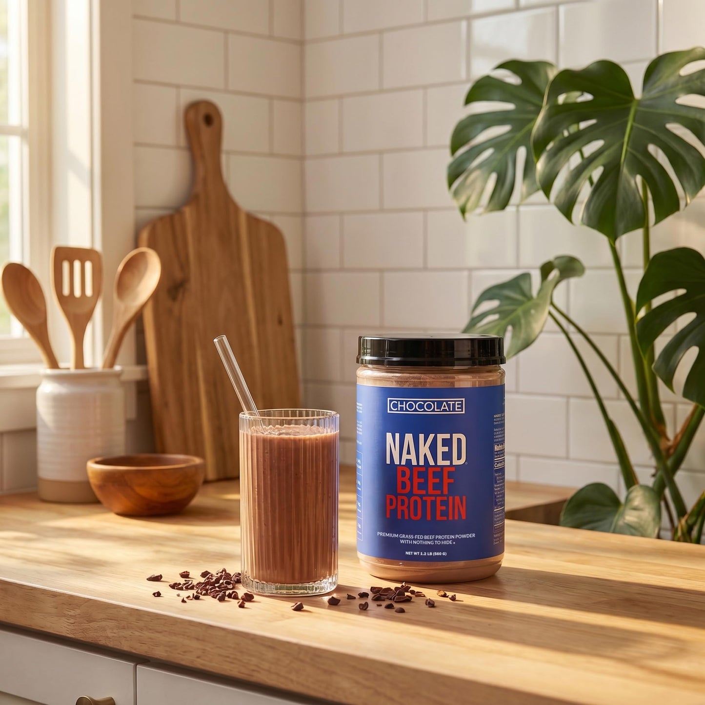 NAKED Chocolate Beef Protein Isolate Powder, 20 Servings