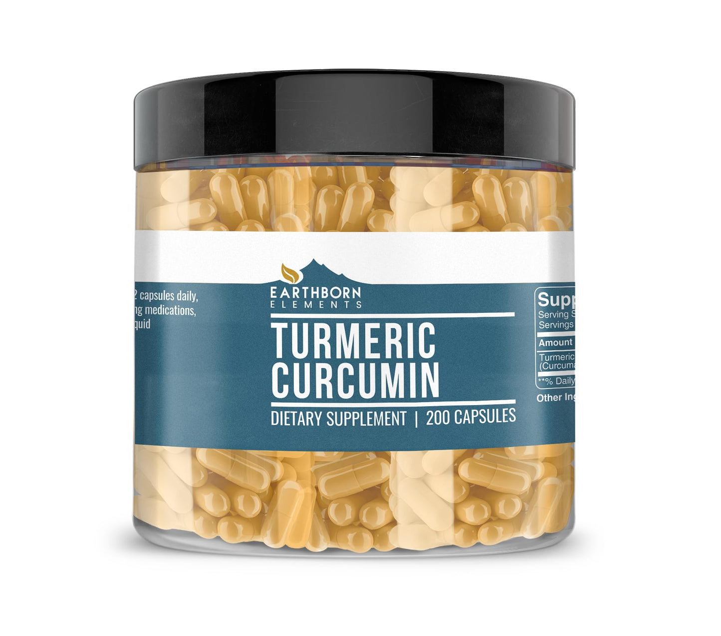 Earthborn Elements Turmeric Curcumin 200 Capsules