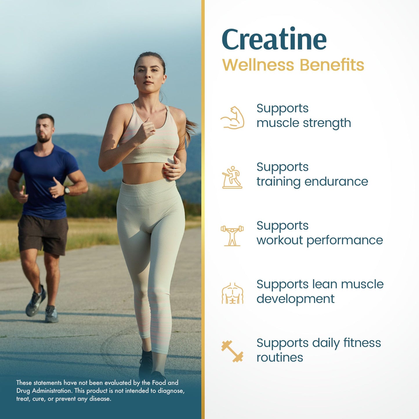 Vykee Nutrition Creatine Monohydrate Capsules 1,500 mg, 120 Capsules