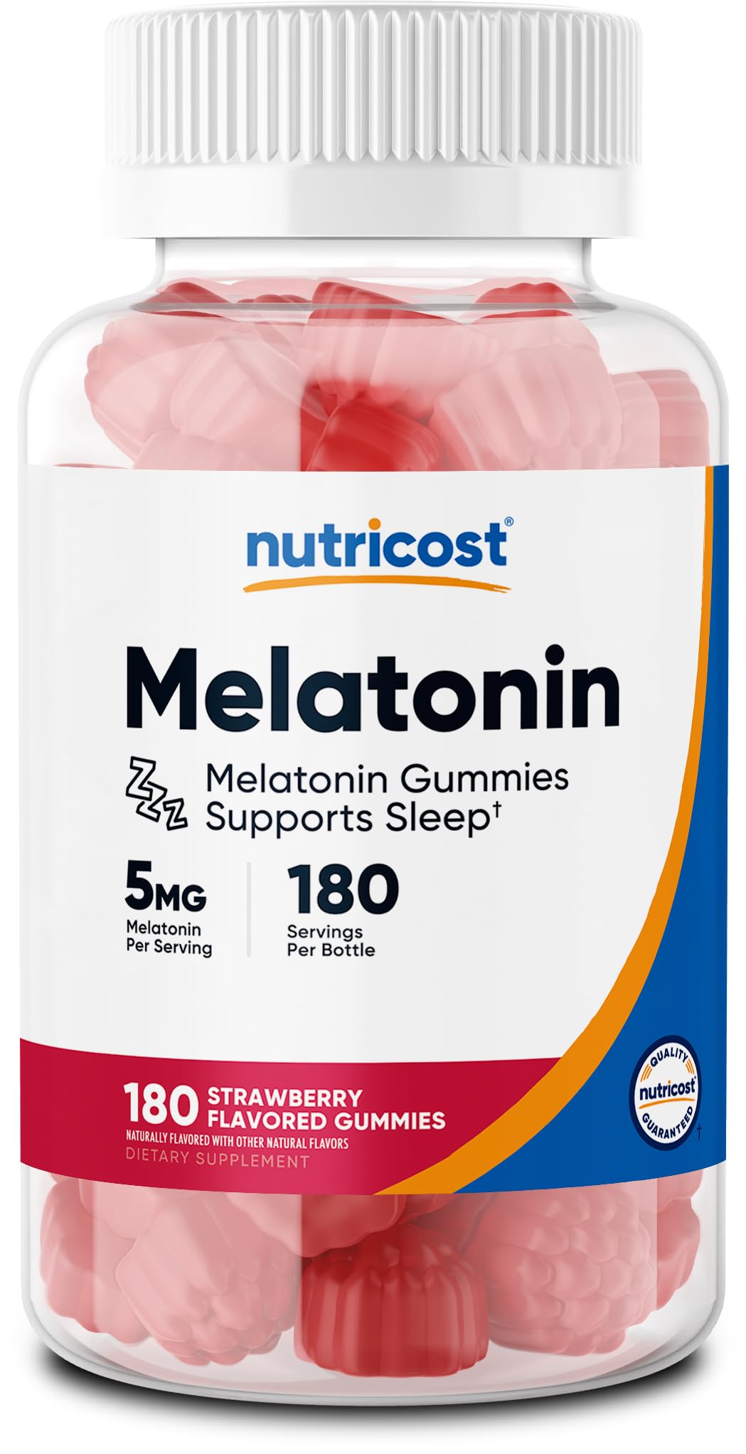 Nutricost Melatonin 5mg Gummies, 180 Count