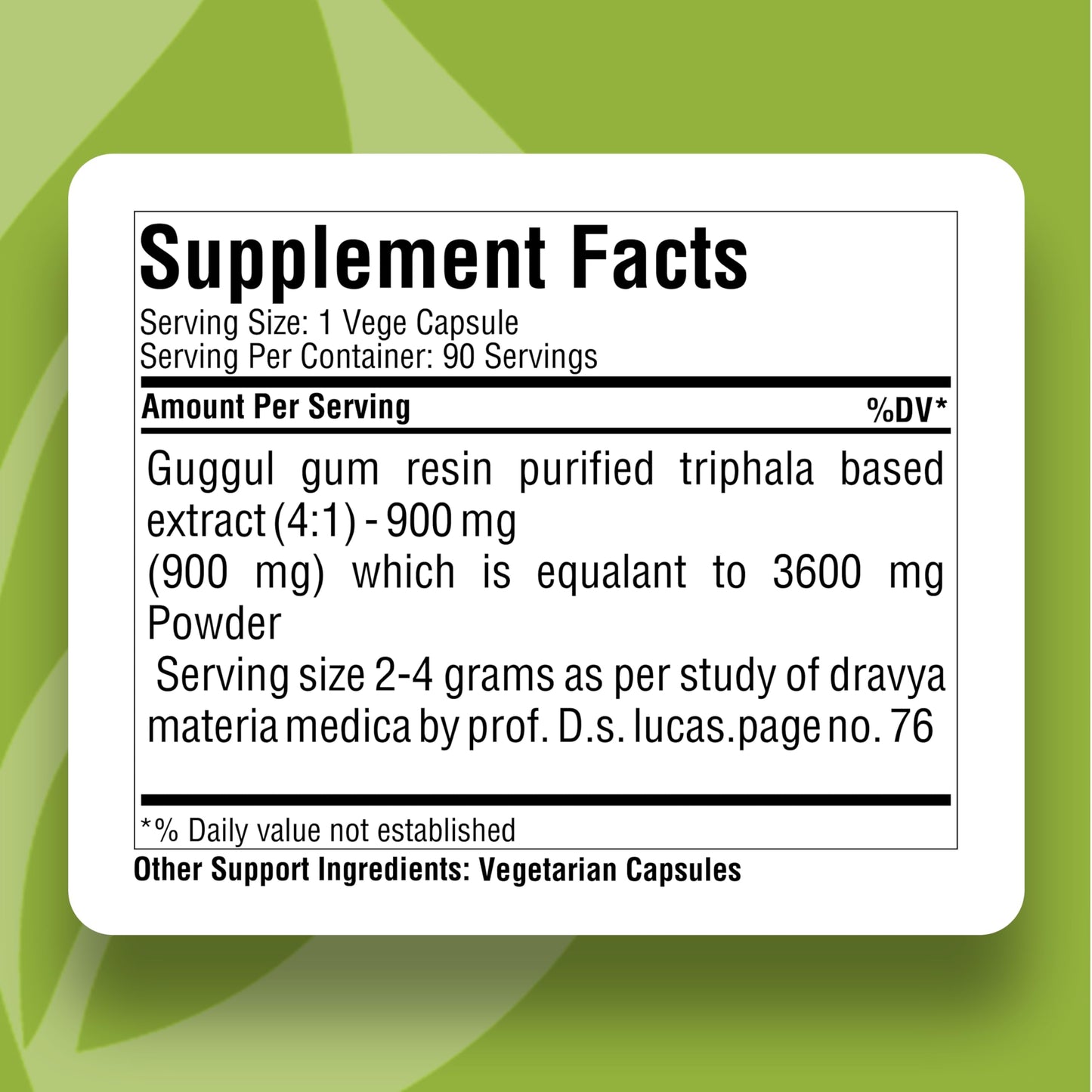 Herbsforever Shudha Guggul Capsules 90 Count