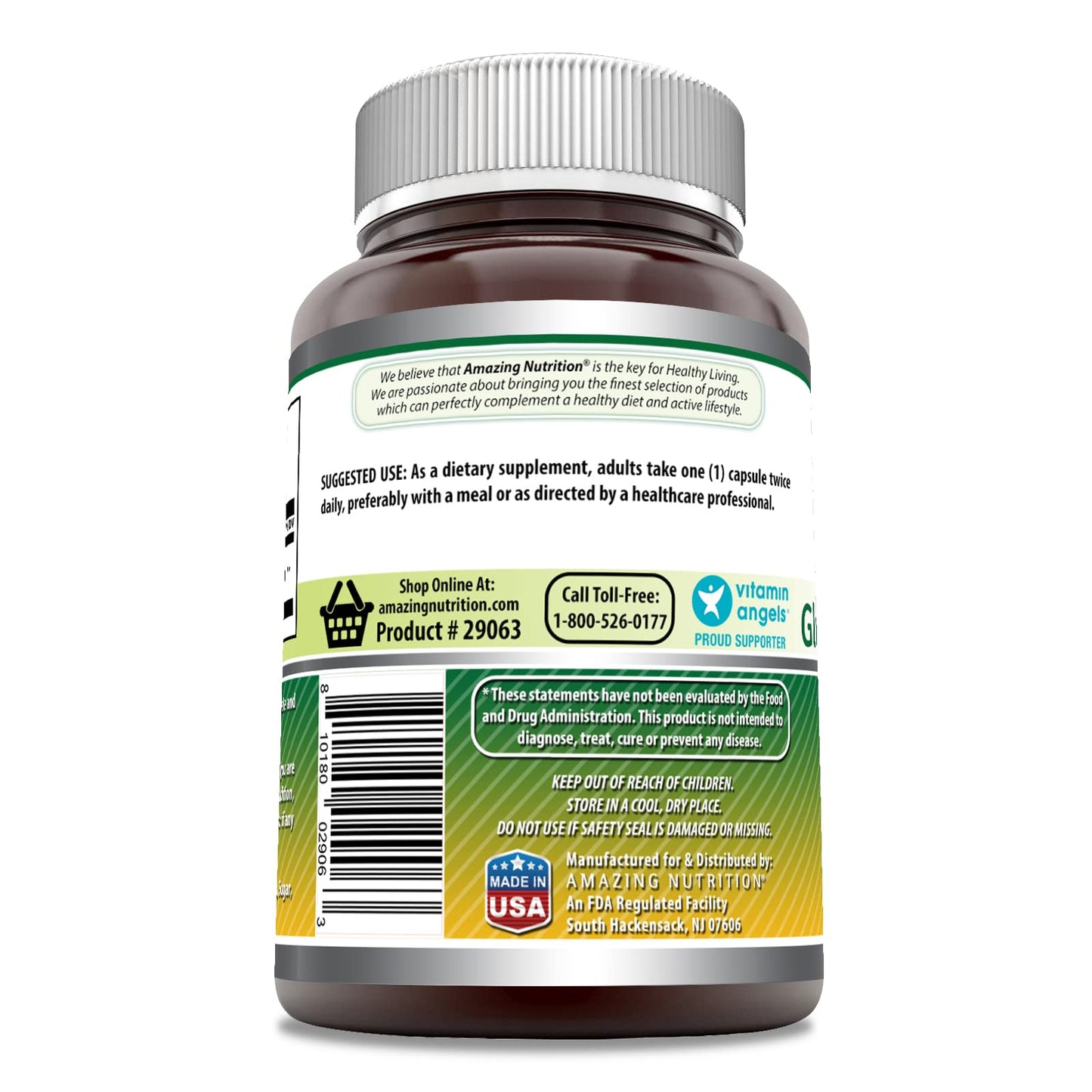 Amazing Nutrition Glucosamine Sulfate 1000 mg Capsules, 1 Count