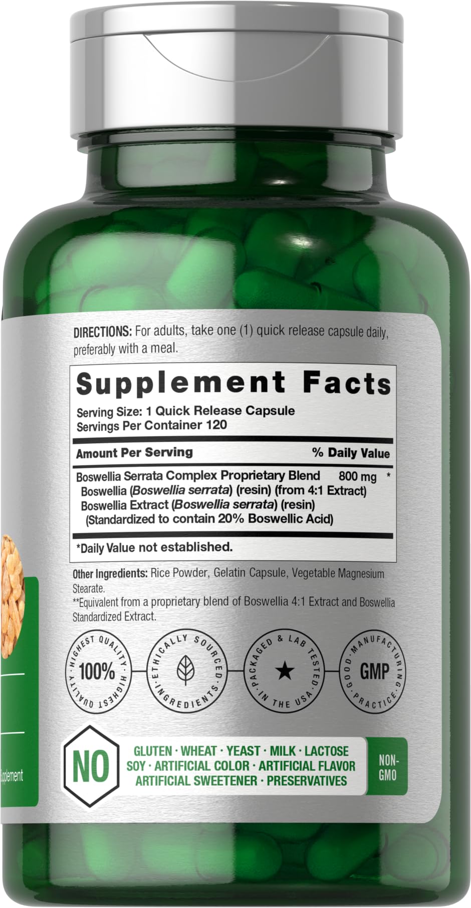 Horbäach Boswellia Serrata Extract Capsules 120 Count