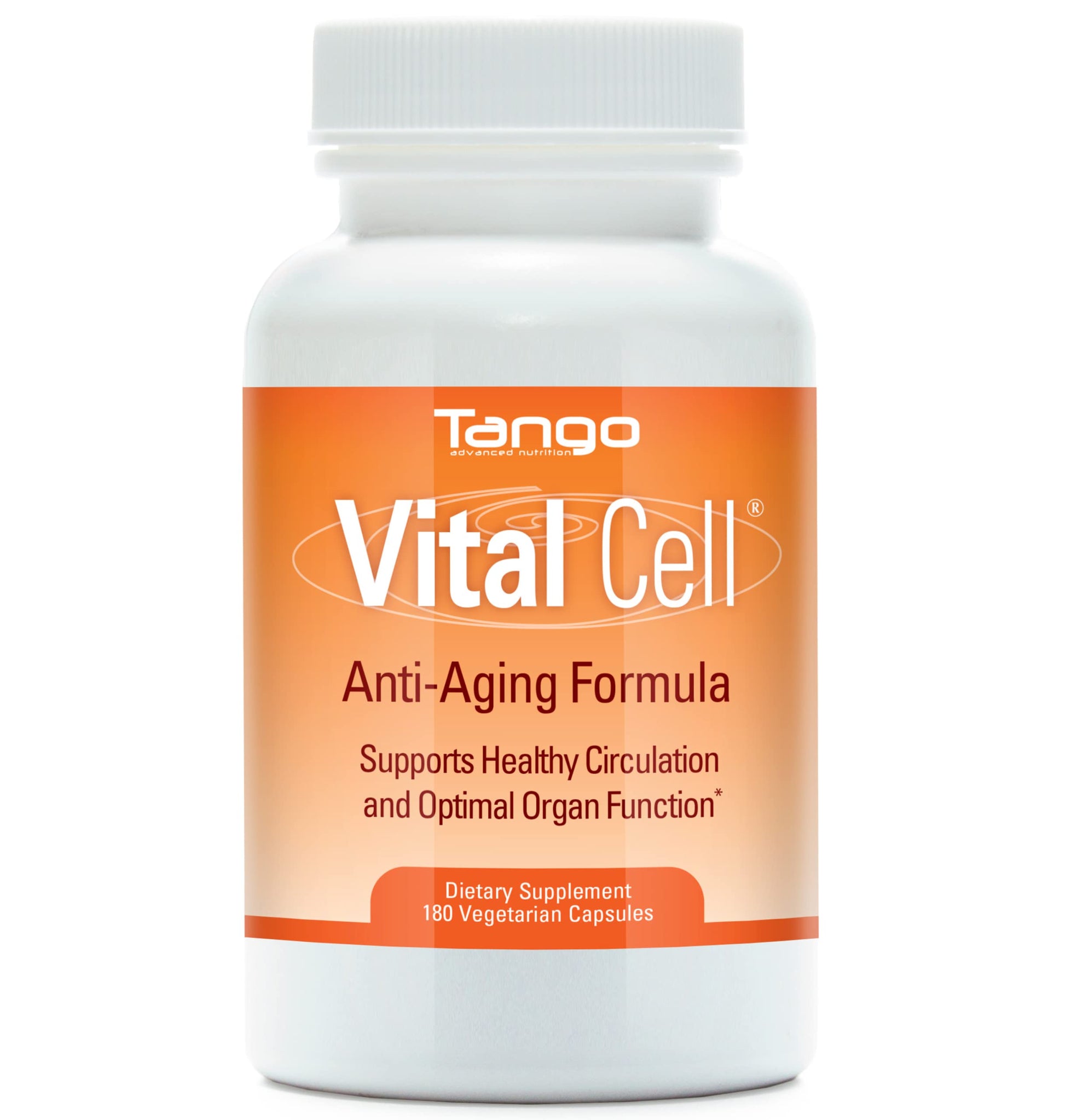 Tango Vital Cell Natural Anti-Aging Supplement for Men and Women Capsules 180