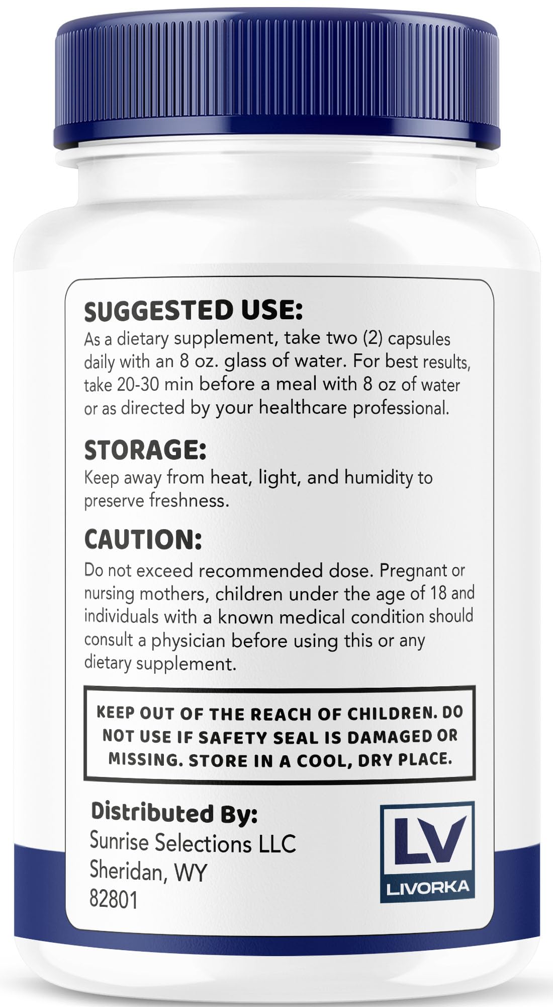 LIVORKA Mindful Wellness Advanced Brain Savior Capsules, 300 Capsules