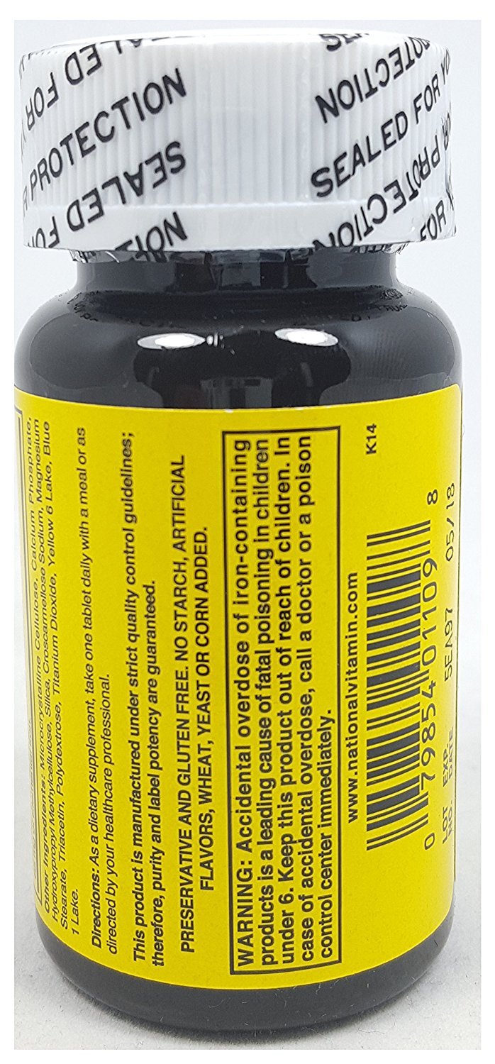 Ferrous Sulfate 325 mg Tablets, 100 Count Per Bottle, 3 Bottles