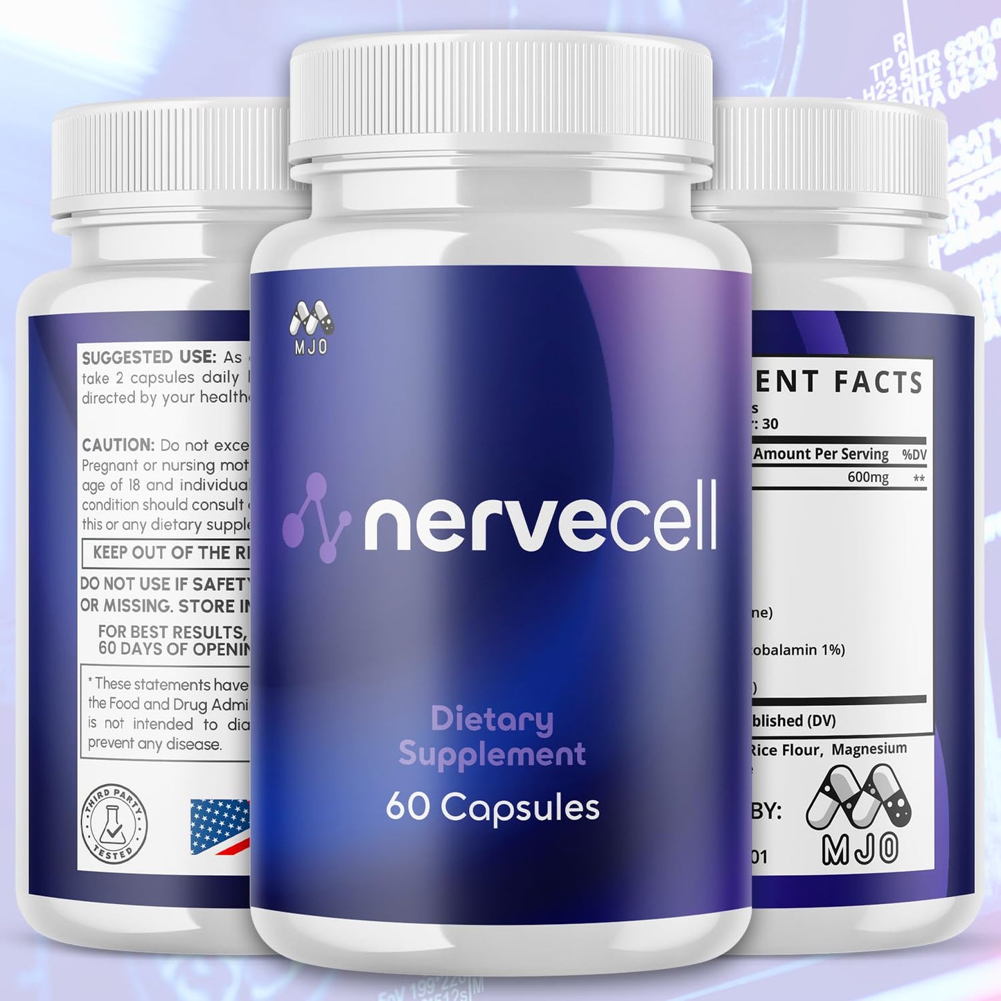 MJO Nervecell Capsules 120 Capsules