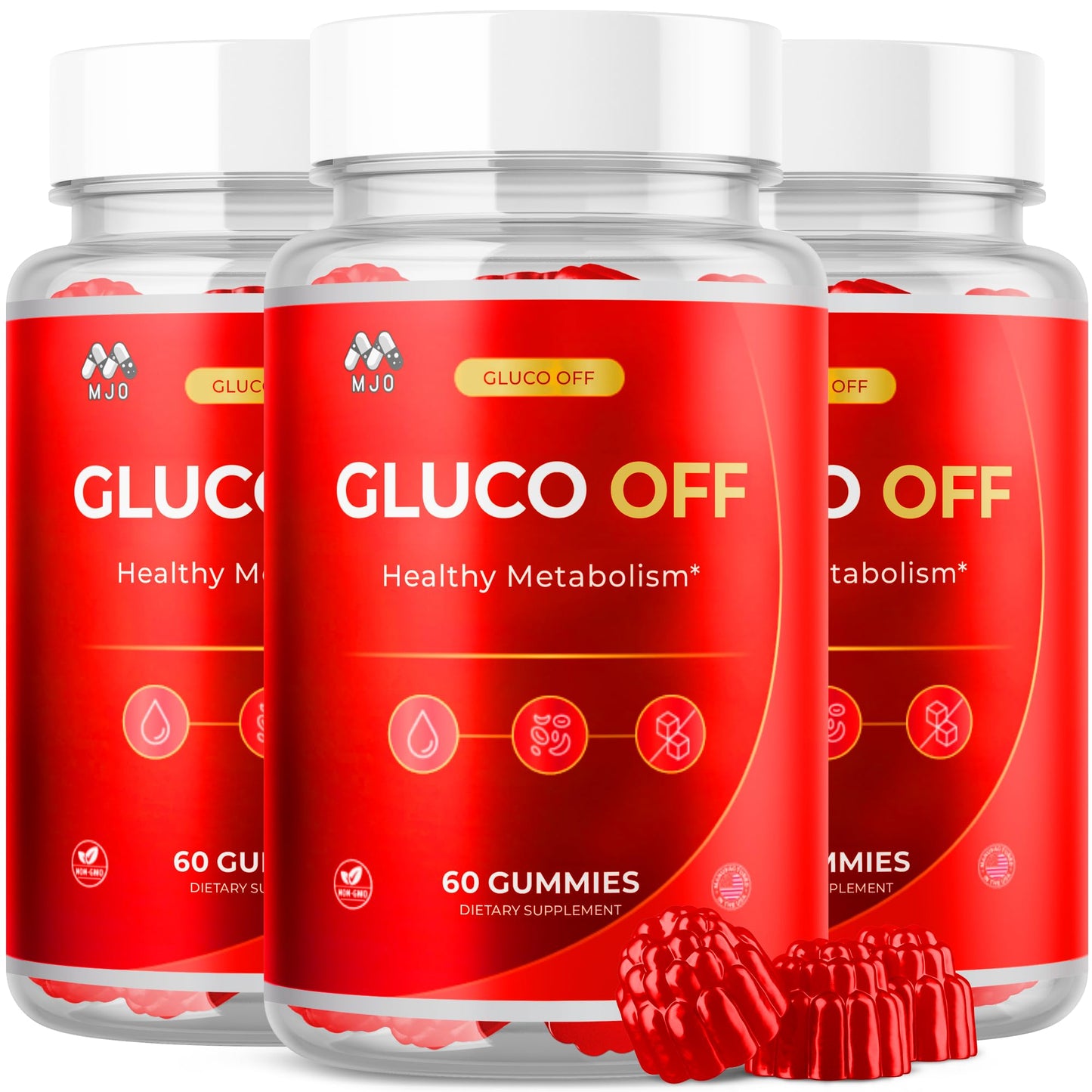 MJO Gluco Off Gummies 180 Gummies