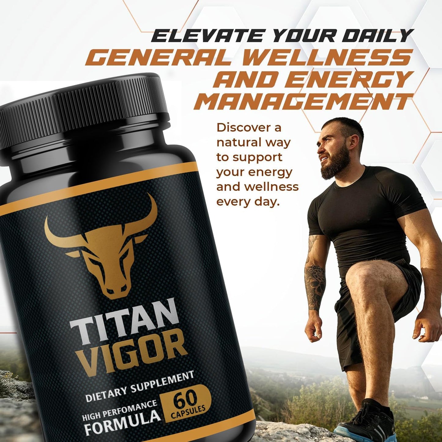 Glyco Clean Titan Vigor Capsule, 60 Capsules