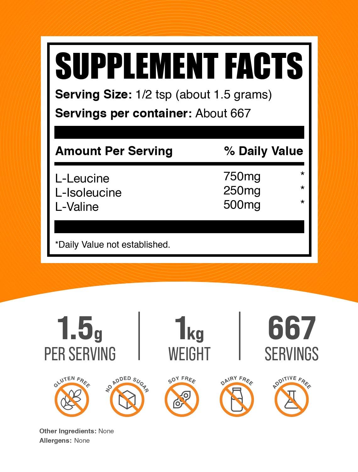 BulkSupplements BCAA 3:1:2 Powder, 35.274 oz