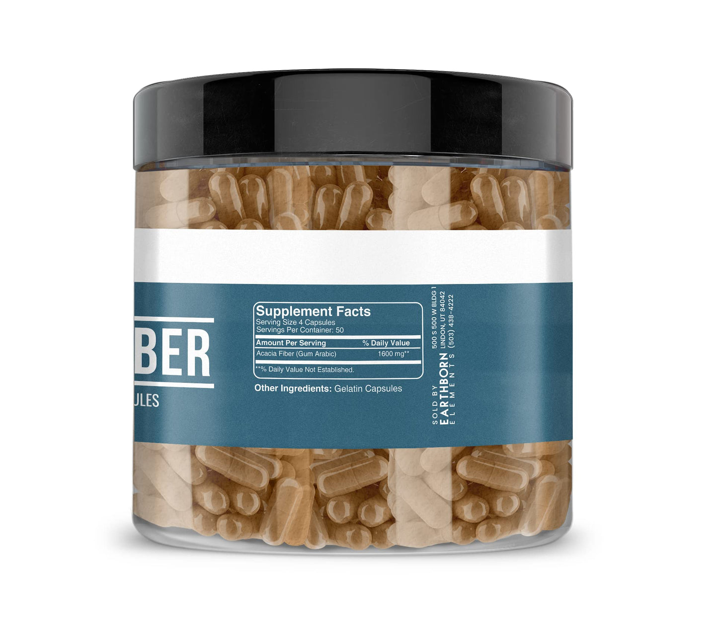Earthborn Elements Acacia Fiber 200 Capsules