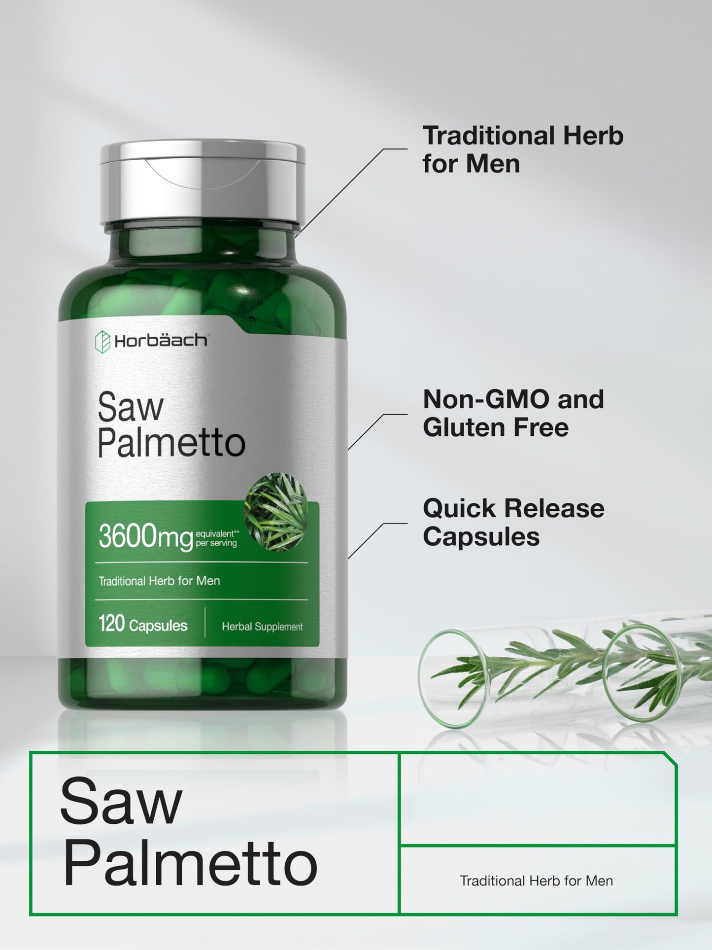 Horbäach Saw Palmetto Extract Capsules 120