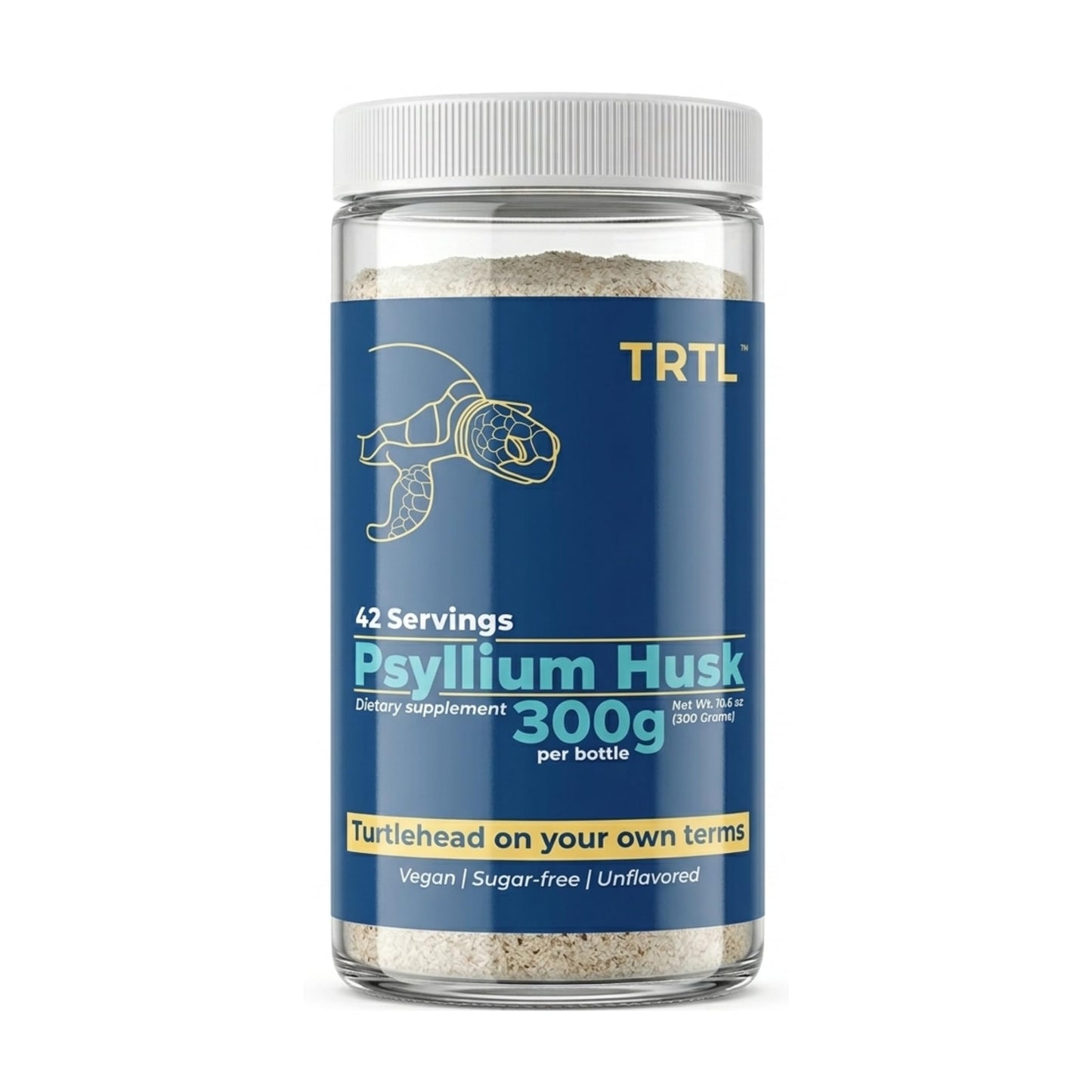 TRTL Supplements Psyllium Husk Powder 10.6 Ounces