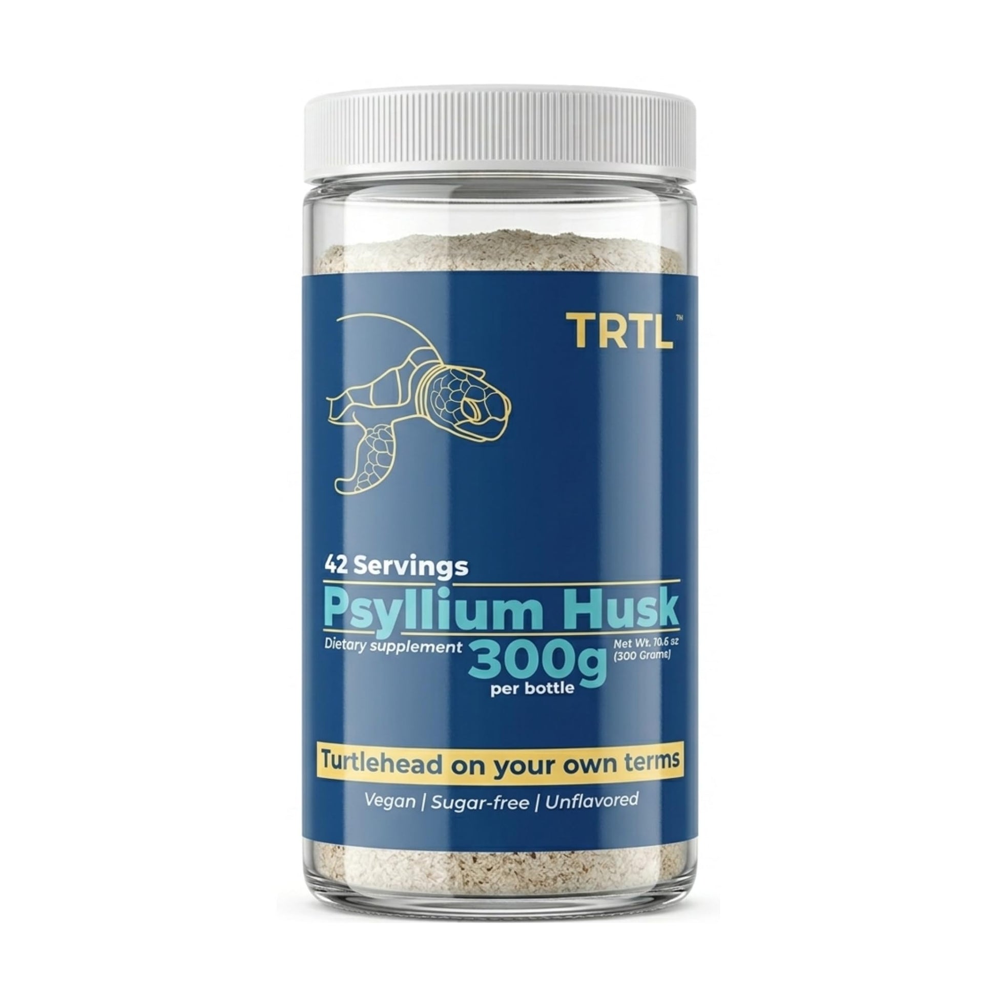 TRTL Supplements Psyllium Husk Powder 10.6 Ounces