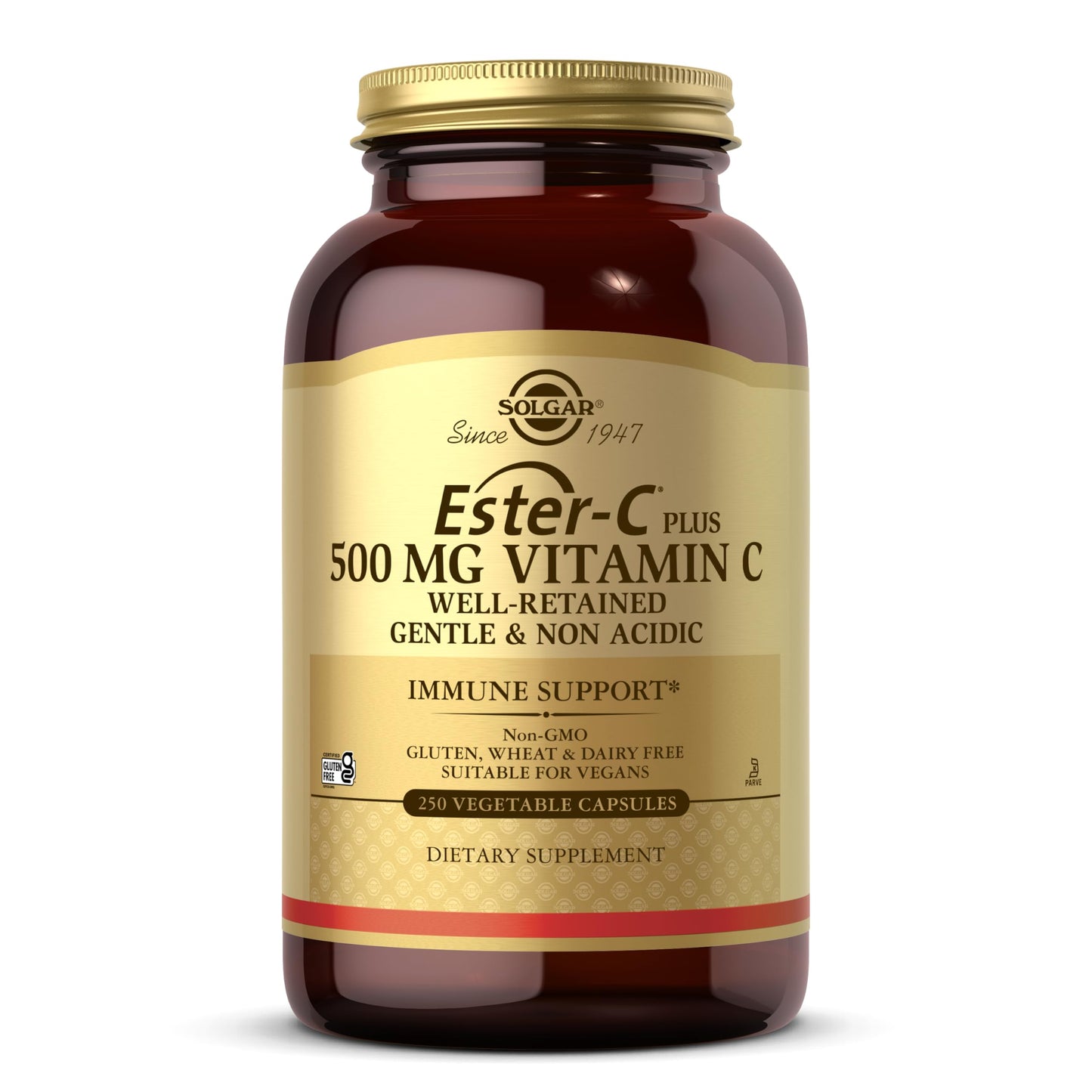 Solgar Ester-C Plus 500 mg Vitamin C Capsule, 250 Count