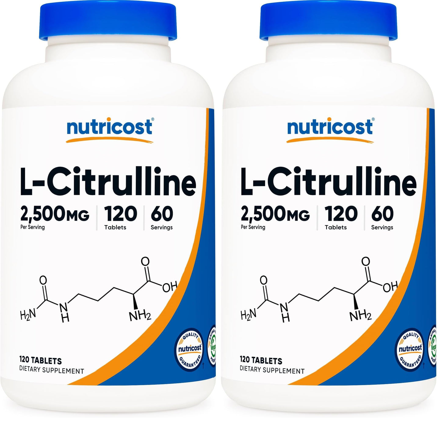 Nutricost L-Citrulline 2500mg Per Serving, 240 Tablets