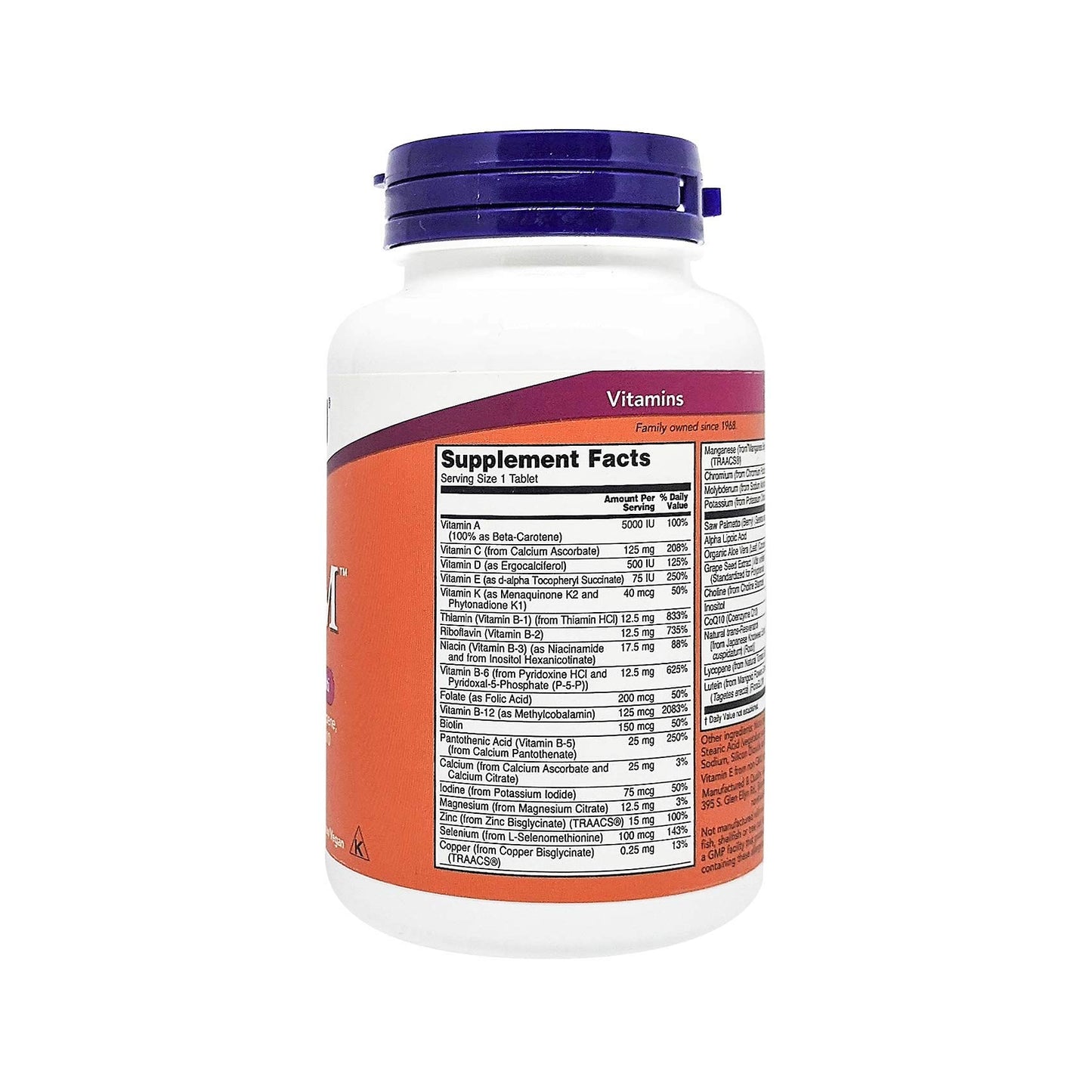 NOW Foods ADAM Male Multi Tablet 60