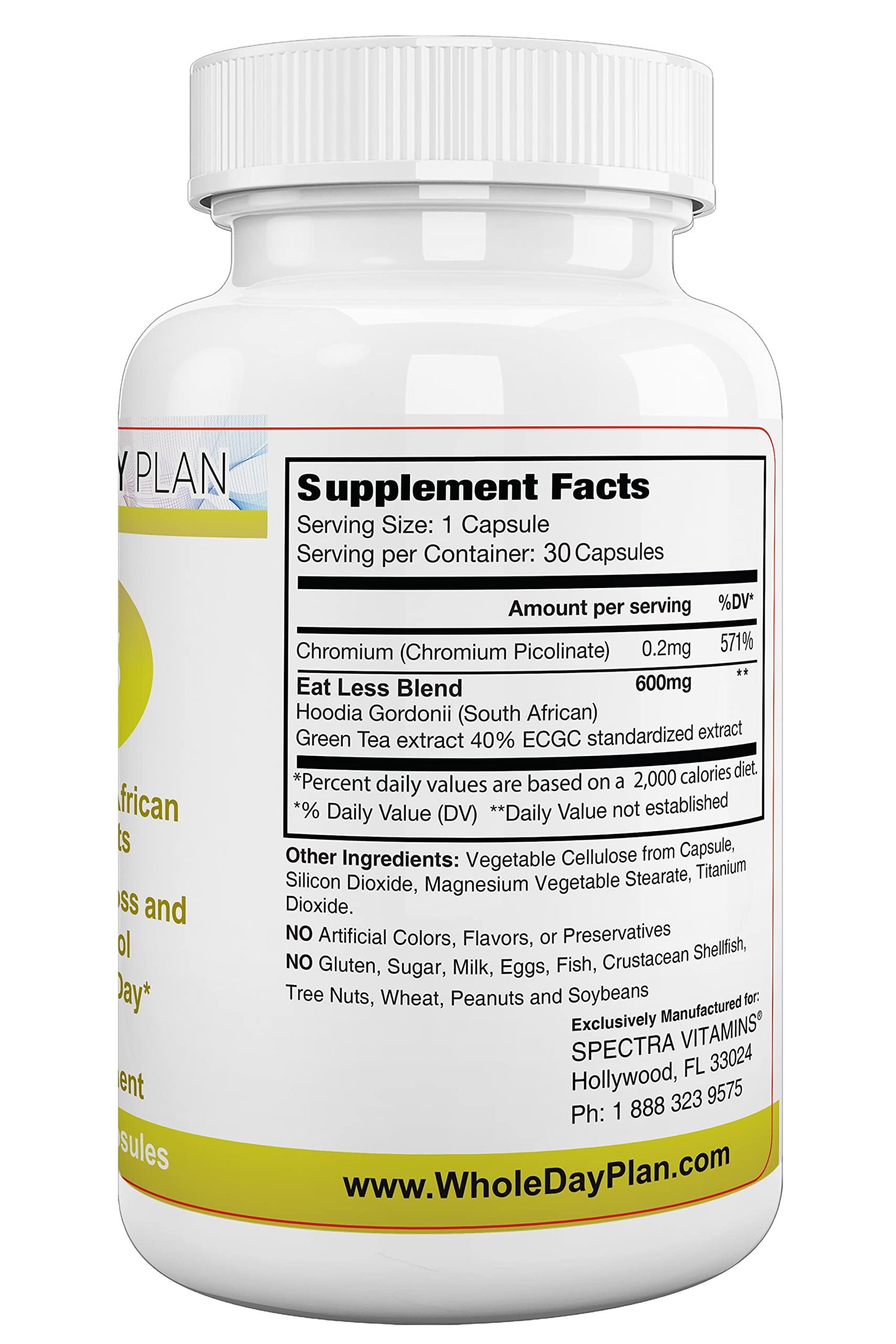 The WHOLE DAY Plan EAT LESS Weight Loss Capsules 30 Count
