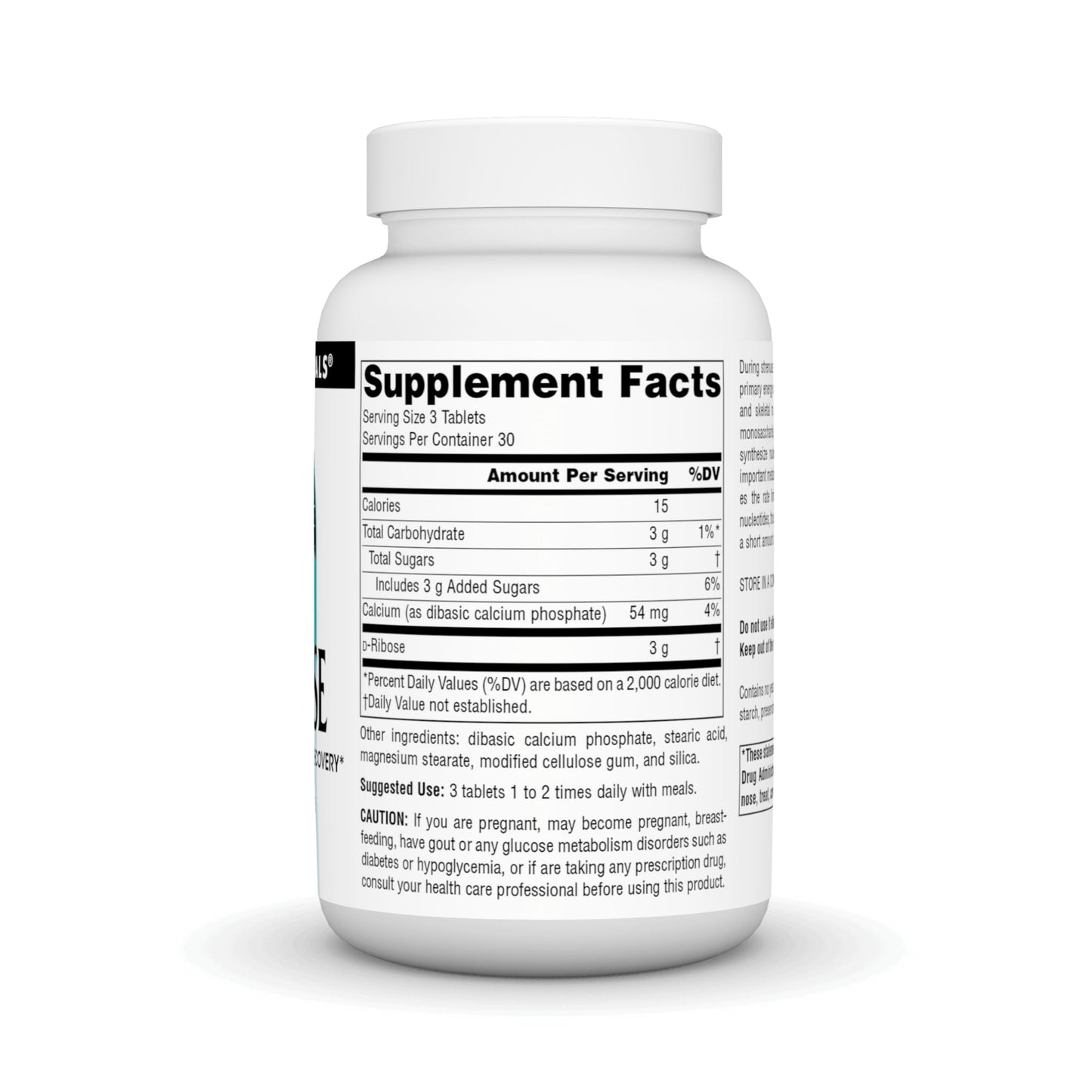 Source Naturals D-Ribose for Workout, Energy, and Recovery, 90 Tablets