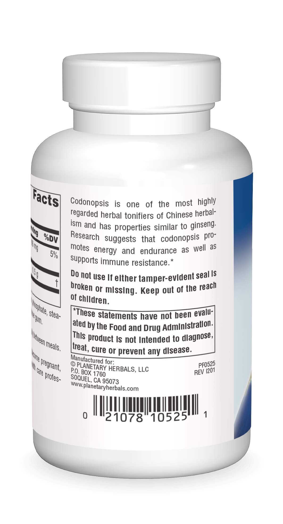 Planetary Herbals Codonopsis Tablets 60 Count