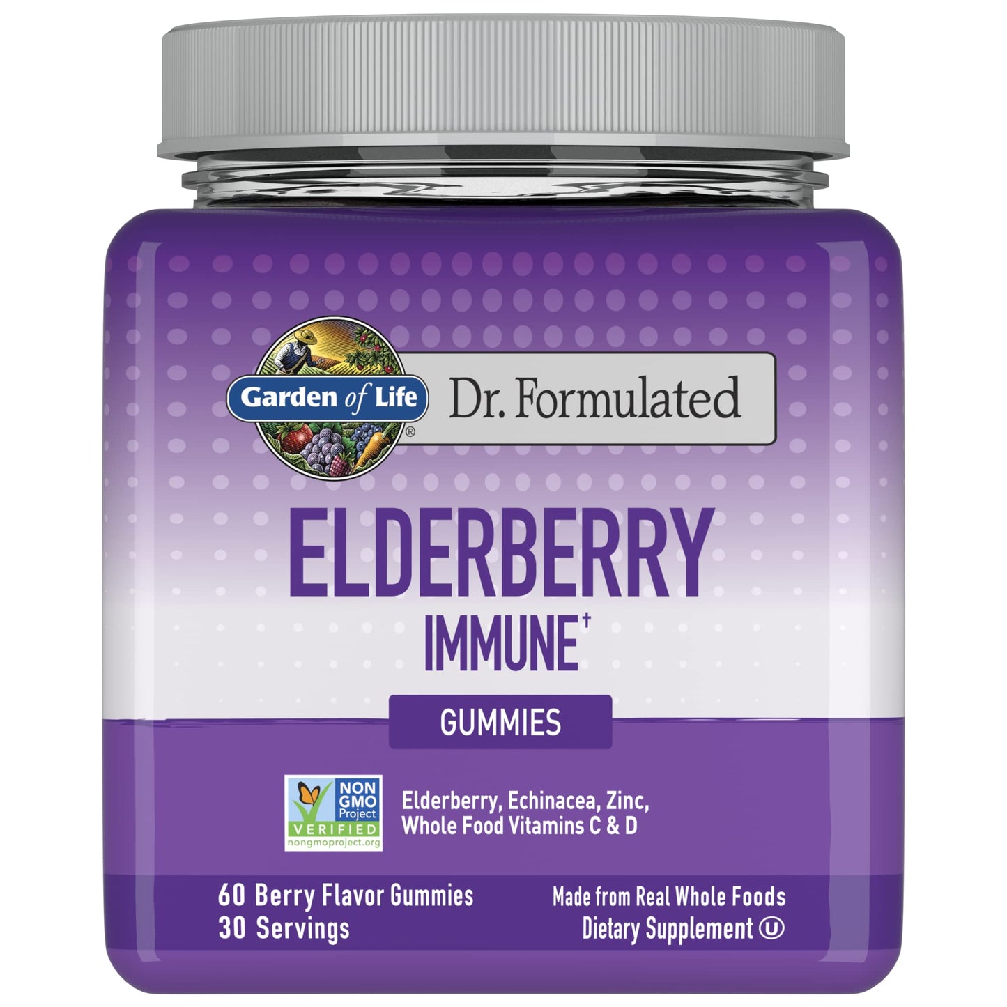 Garden of Life Dr. Formulated Elderberry Immune Gummies, 60 Count