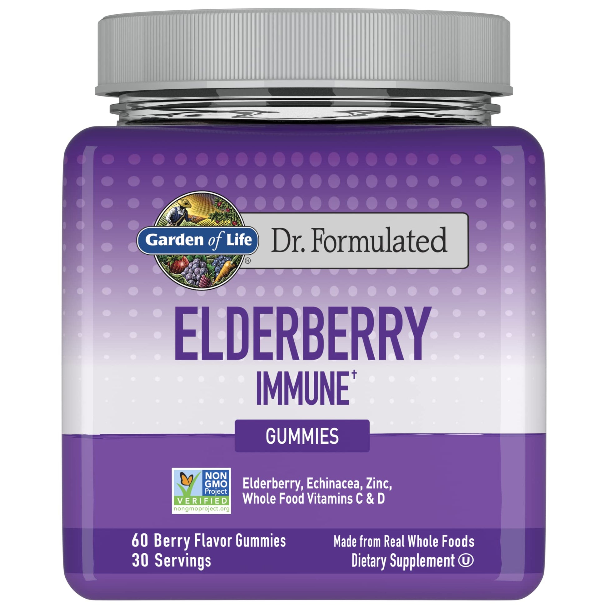 Garden of Life Dr. Formulated Elderberry Immune Gummies, 60 Count
