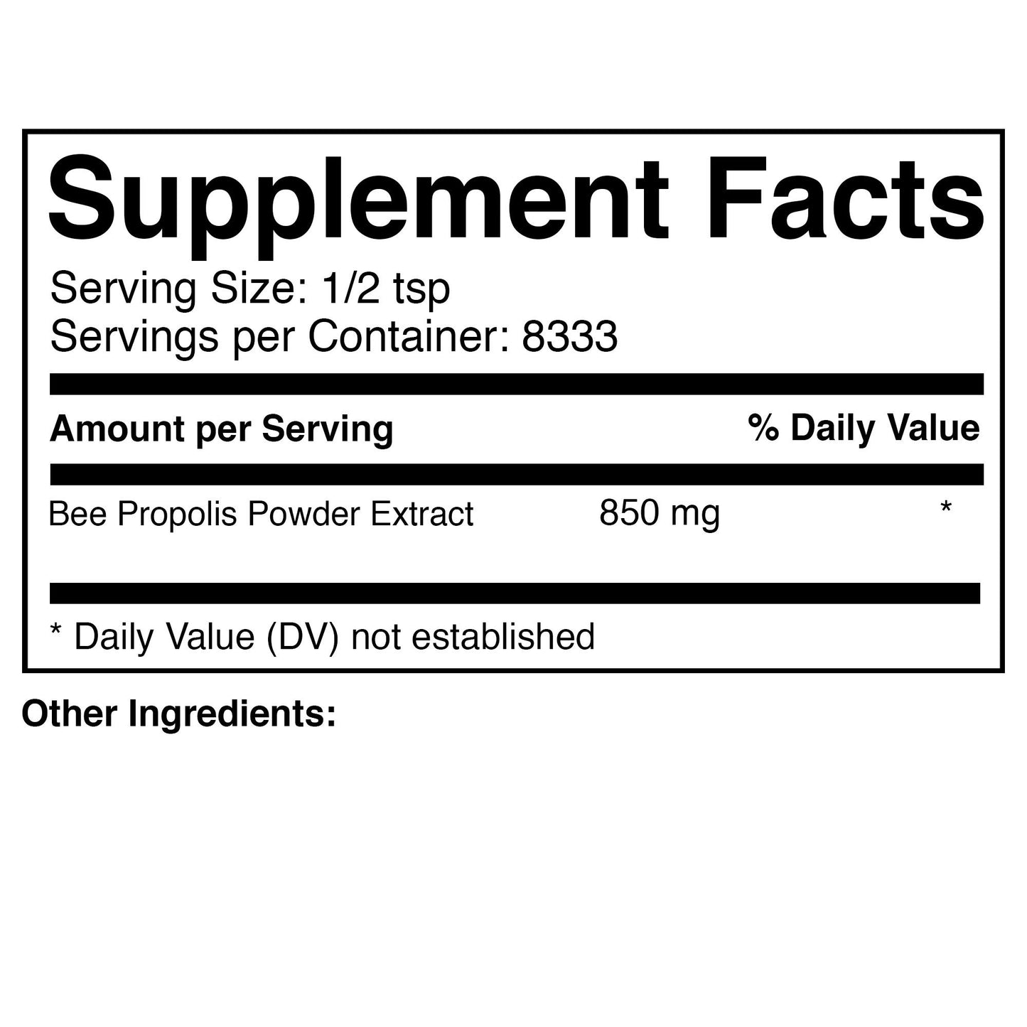 Prescribed For Life Bee Propolis 4:1, Bee Propolis Powder Extract (Apis mellifica) Powder 352.7396