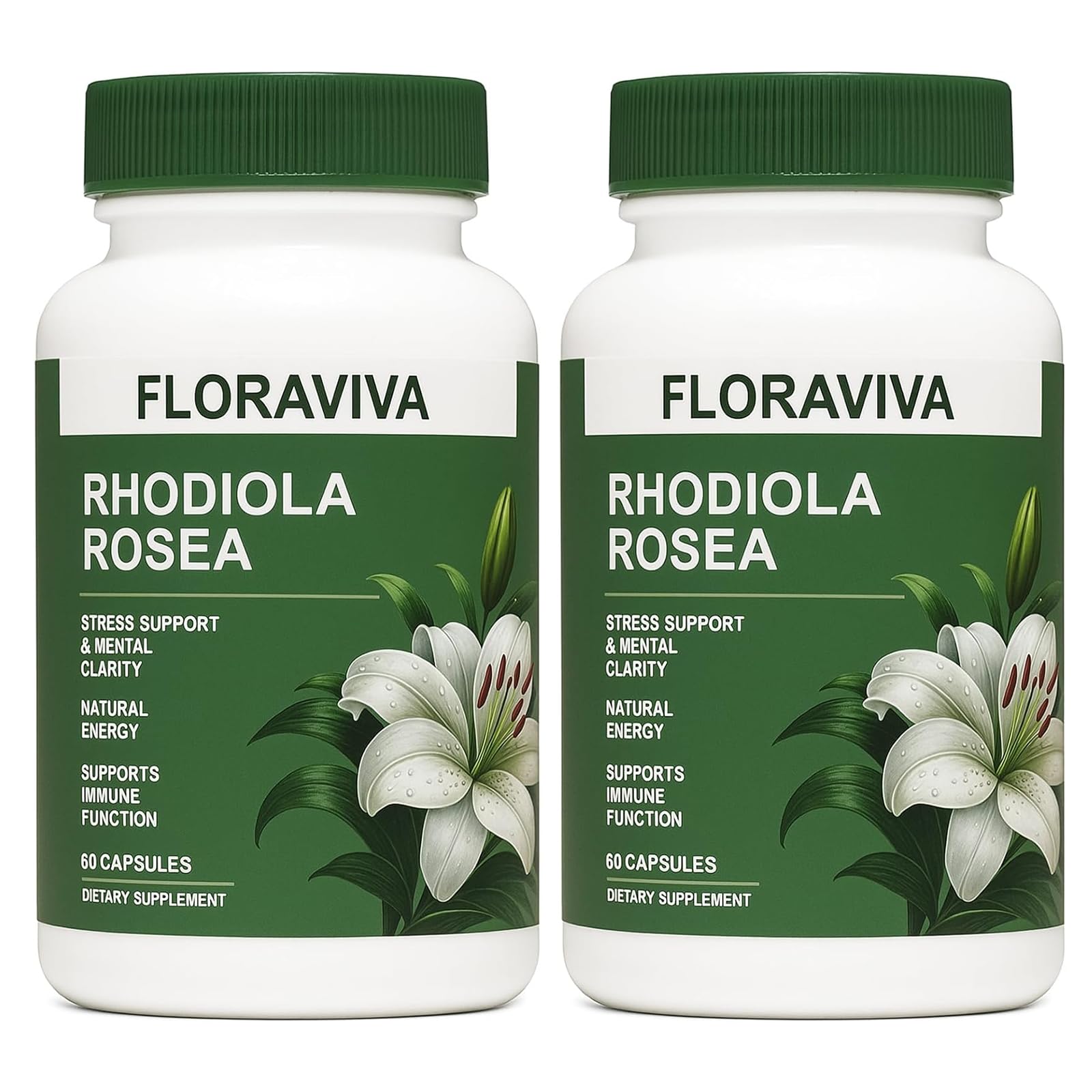 Floraviva Rhodiola Rosea Capsule 500mg, 120 Capsules