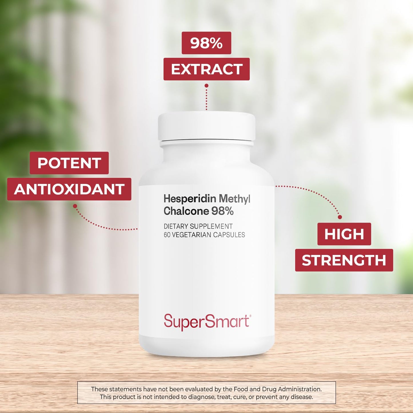 Supersmart Hesperidin Methyl Chalcone 1000 mg Per Day Capsules, 60 Count