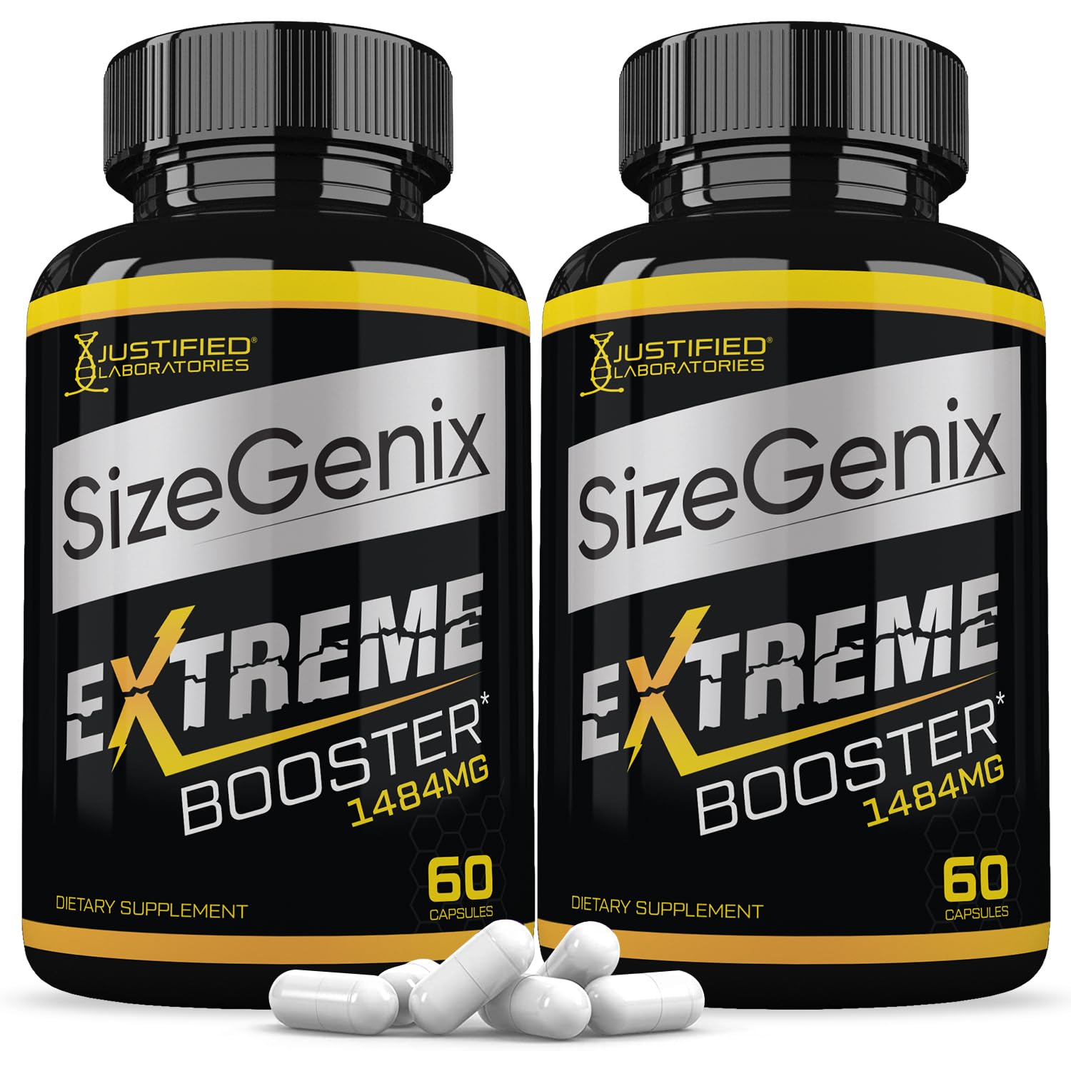 Justified Laboratories Sizegenix Men’s Health Supplement 1484mg 120 Capsules