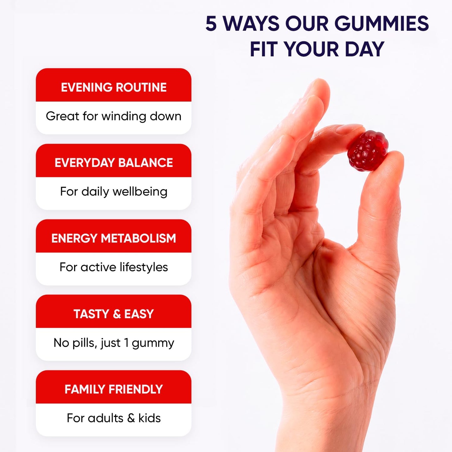 PURA WEX NUTRITION Magnesium Glycinate Gummies 400mg Extra Strength Strawberry - 60 Count