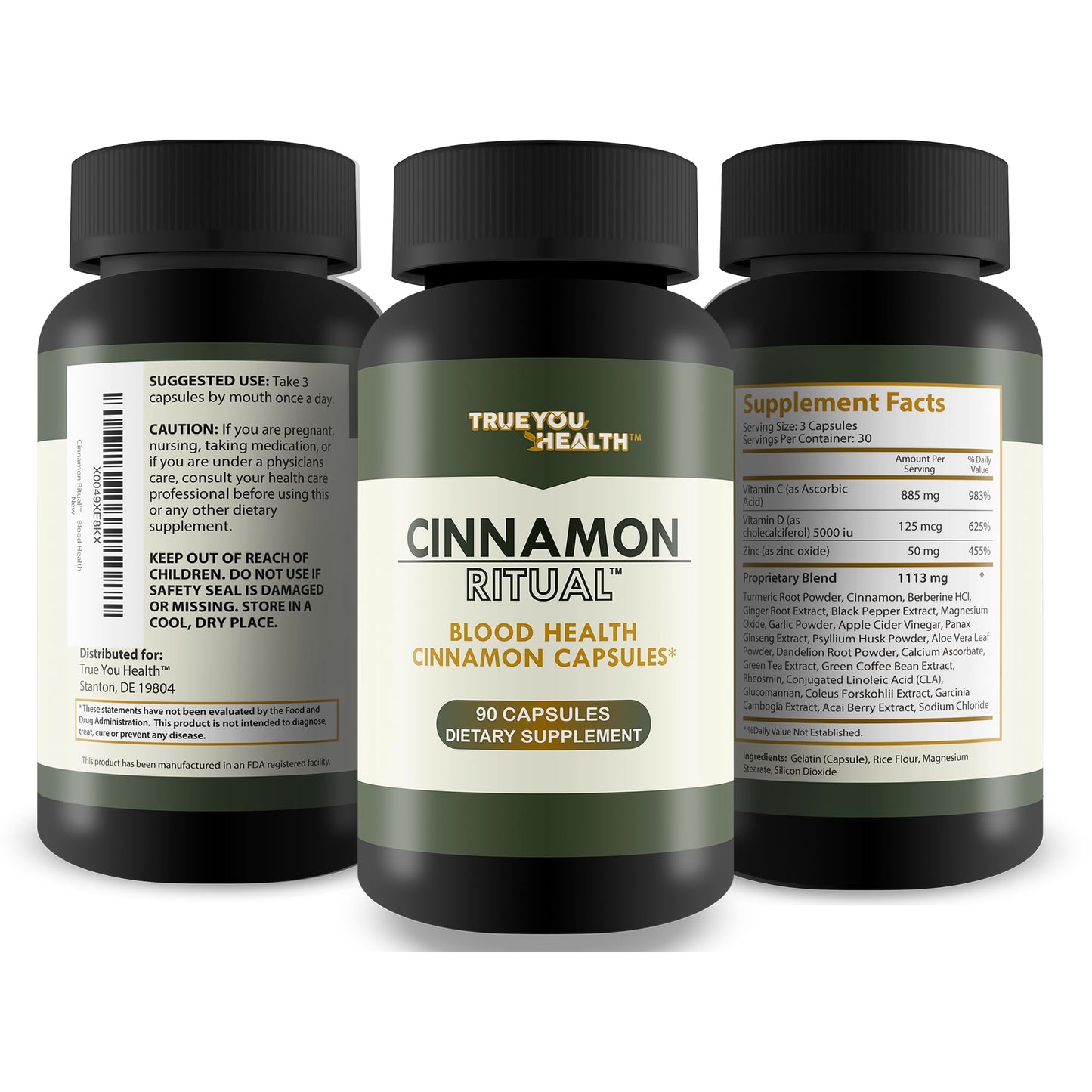 True You Health Cinnamon Ritual Capsule 90 Count