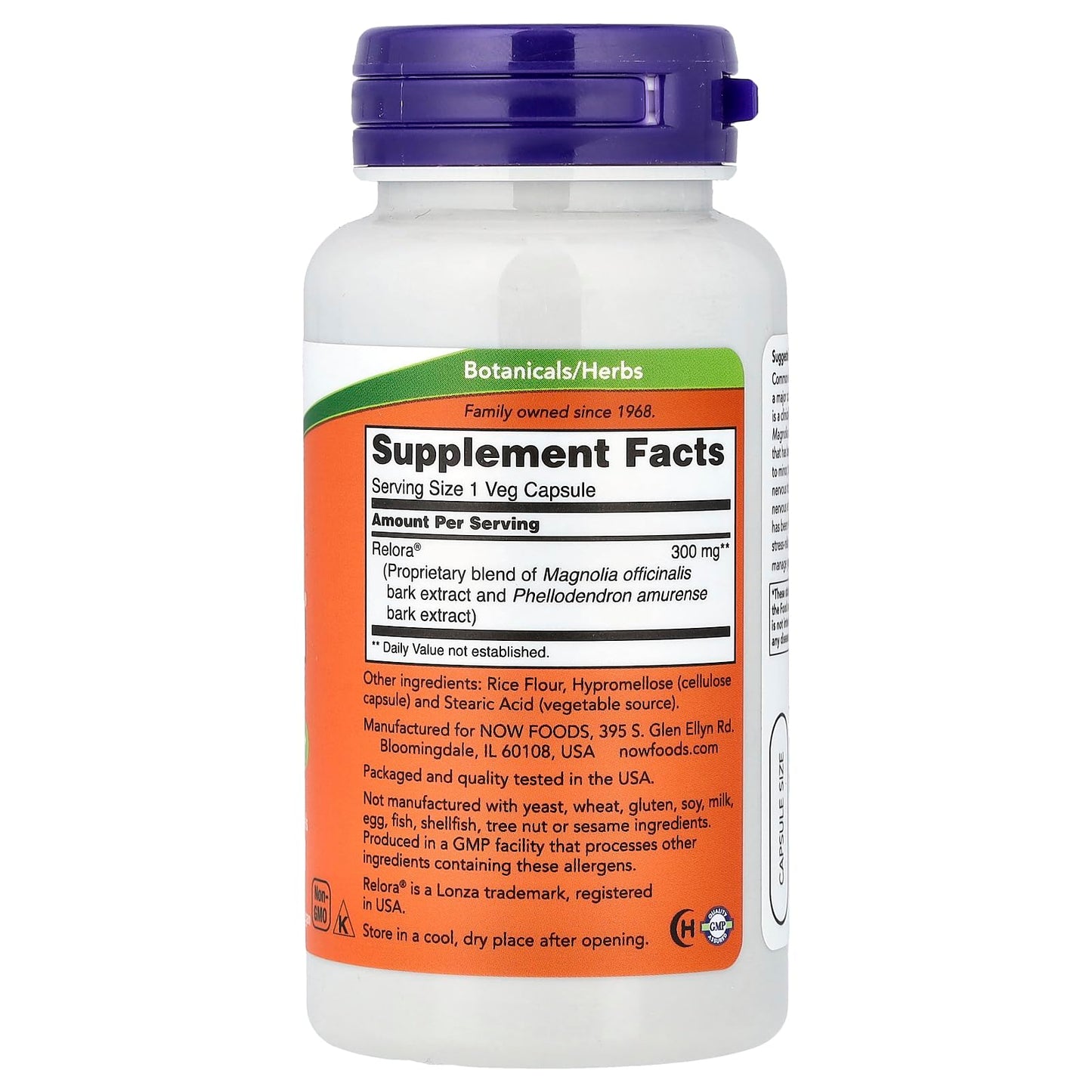 NOW Foods Relora 300 mg Veg Capsules, 60 Count