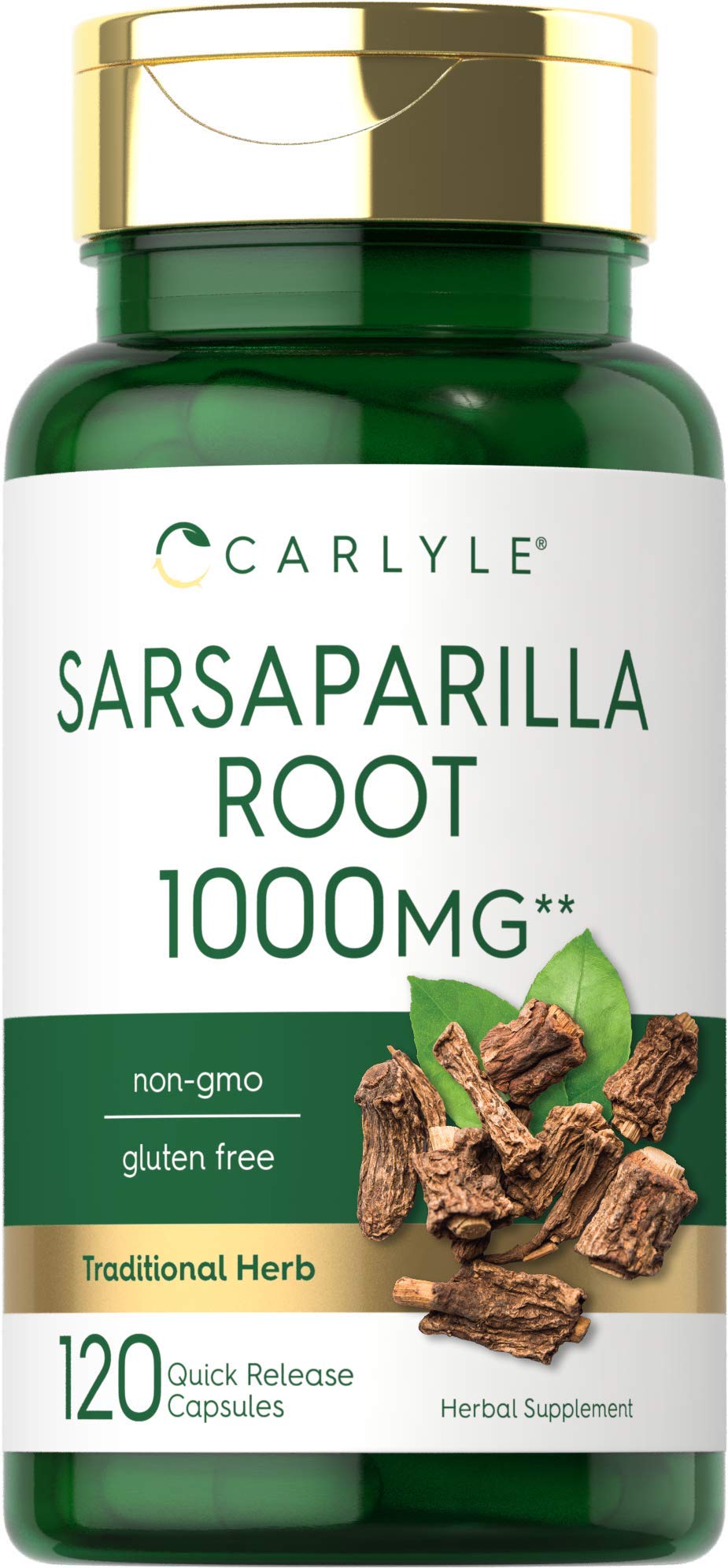 Carlyle Sarsaparilla Root Extract Supplement Capsules, 120 Count