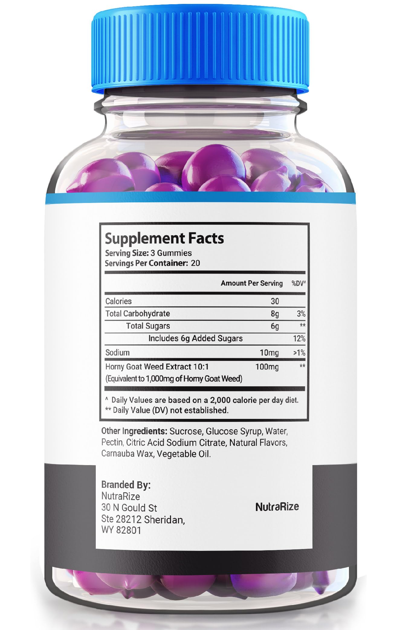 NutraRize Erectifil 1000 MG Gummies 60 Count