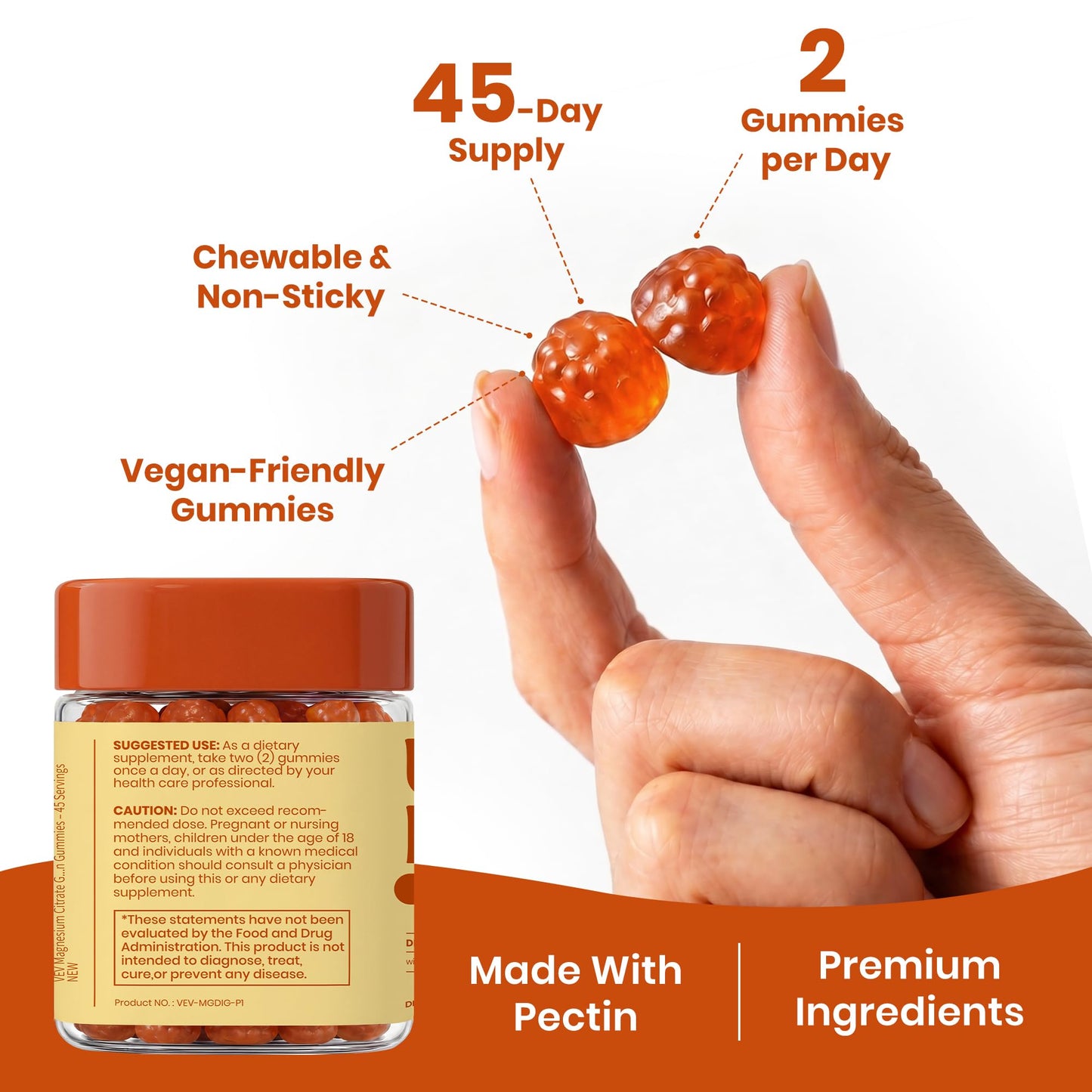 VEV UPMAGO Magnesium Citrate Gummies 90 Gummies