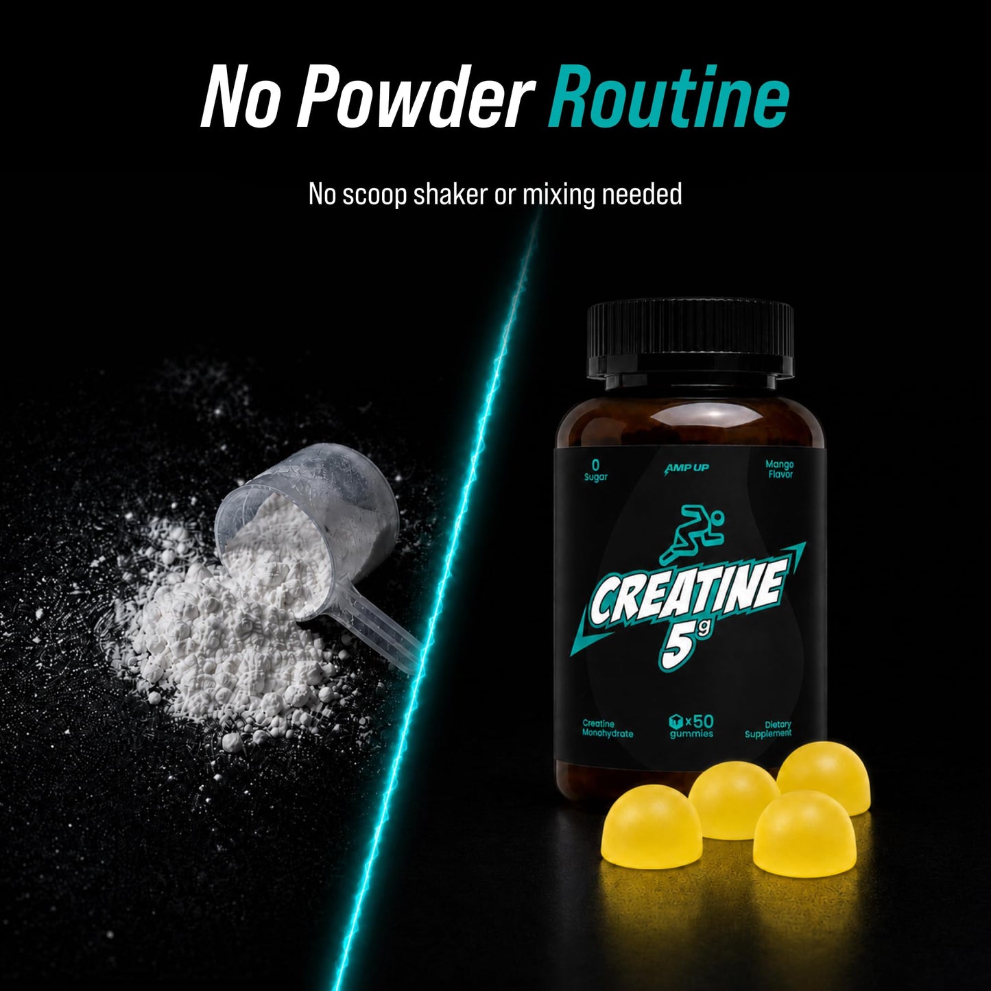 AmpUp Creatine Monohydrate Gummy, 50 Count