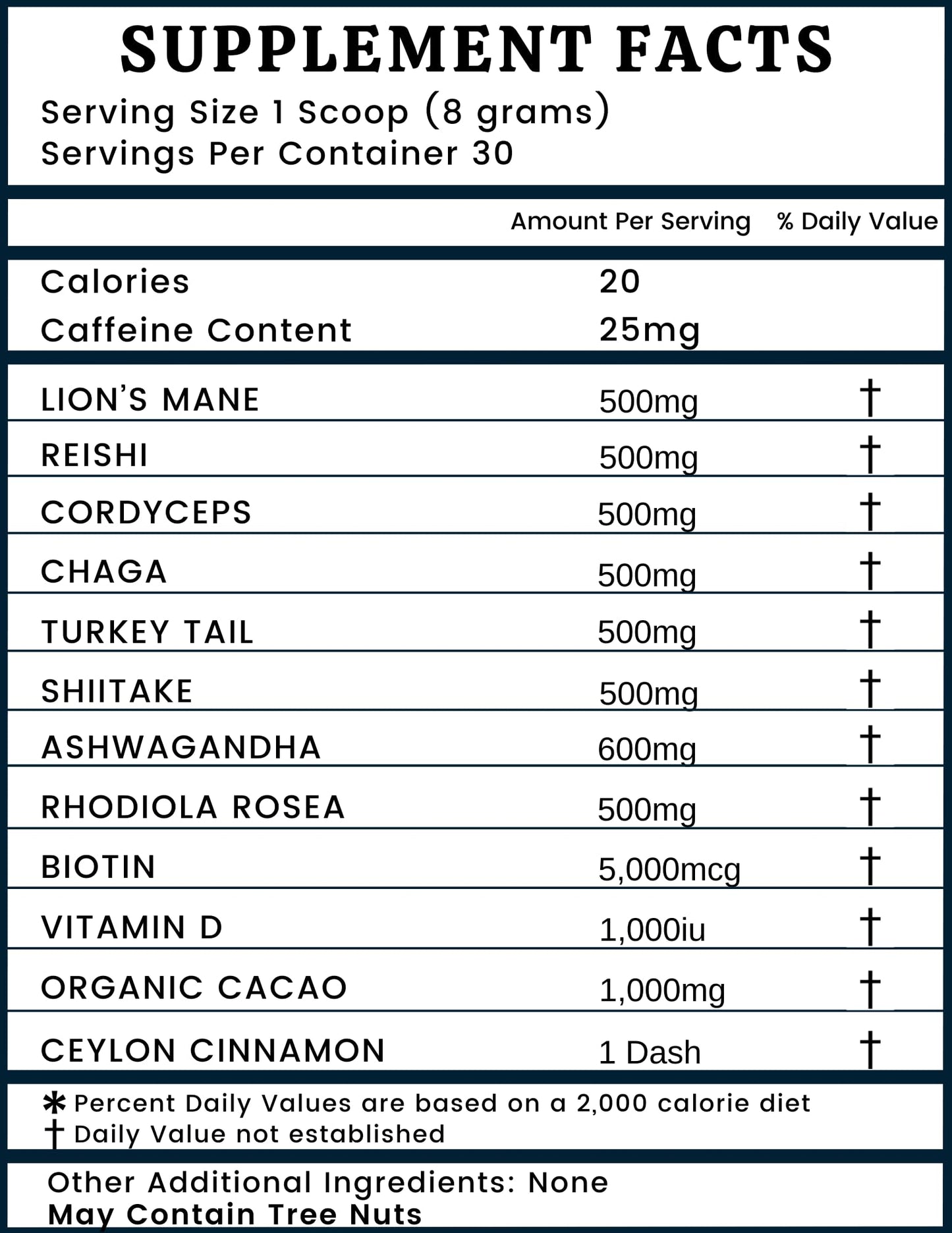 Electric Elixir Organic Vegan Adaptogenic Mushroom Powder 3,000mg Super Shroom Blend, 8.8 oz