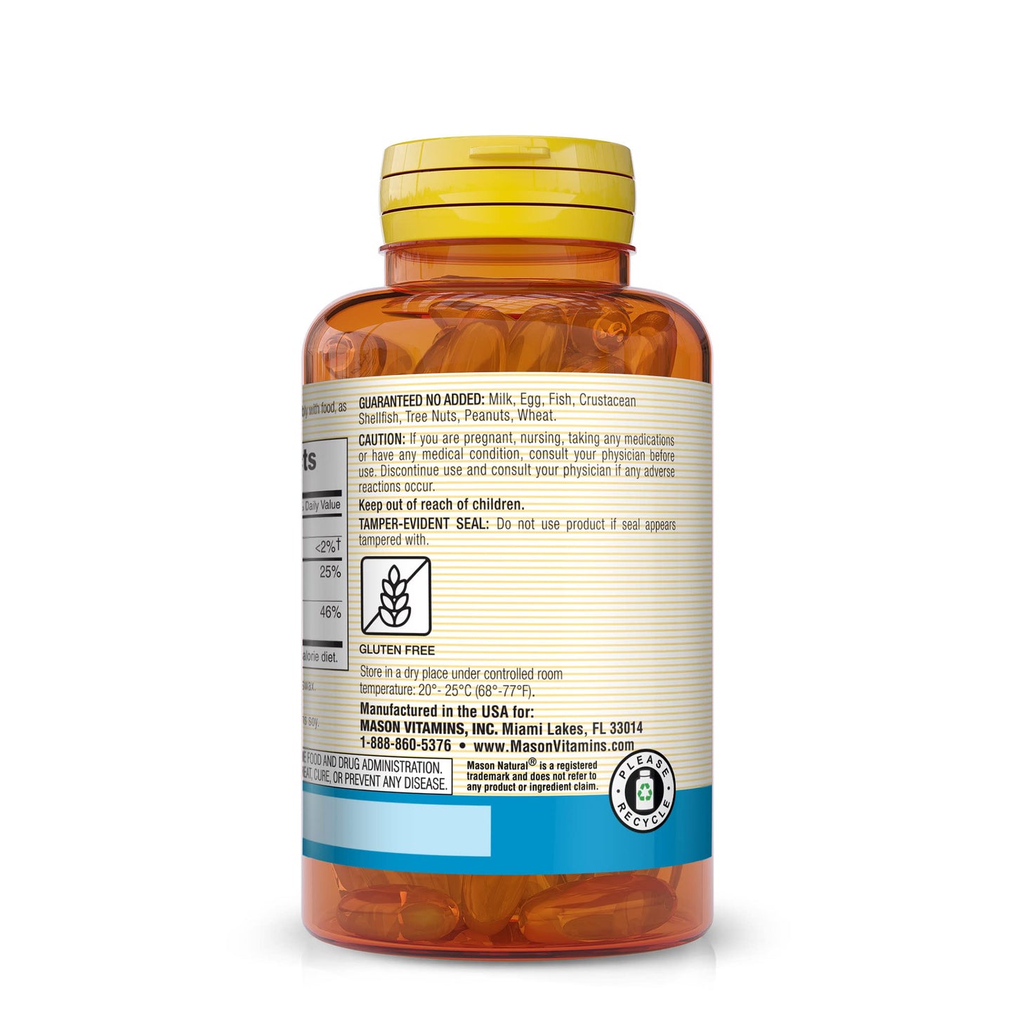 MASON NATURAL Fast Absorption Calcium with Vitamin D3 Softgels, 60 Count