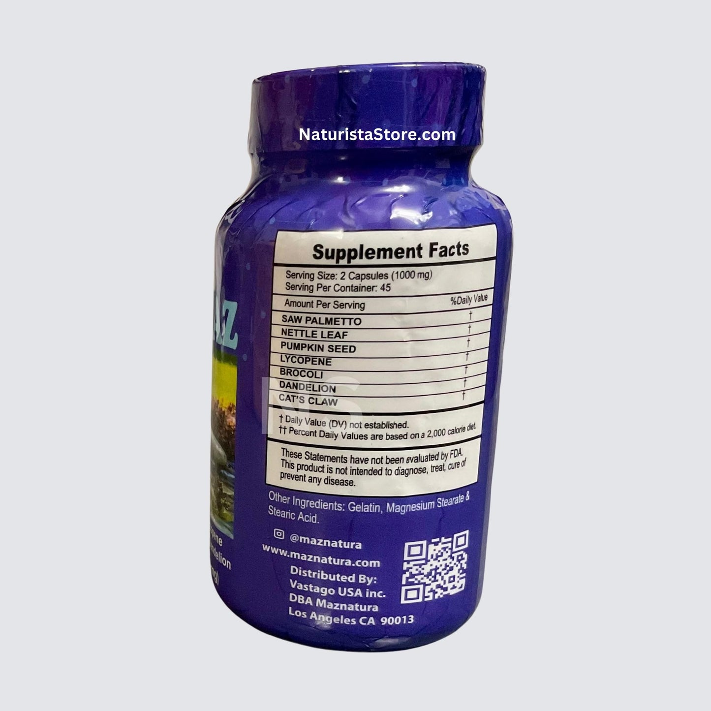 Generic Maznatura Prostata 100% Natural, 90 Capsules