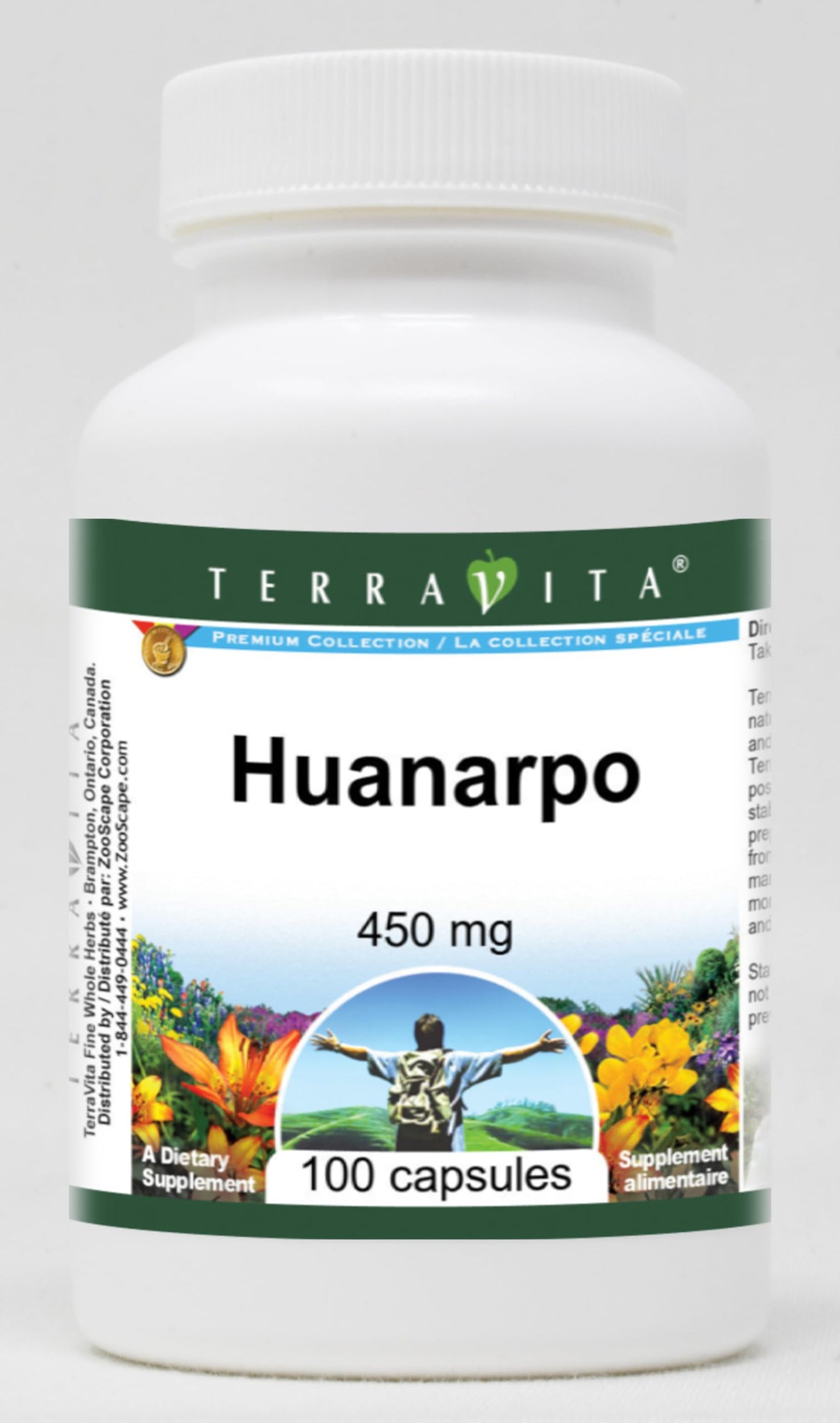 Terravita Huanarpo 450 mg Capsules, 300 Count