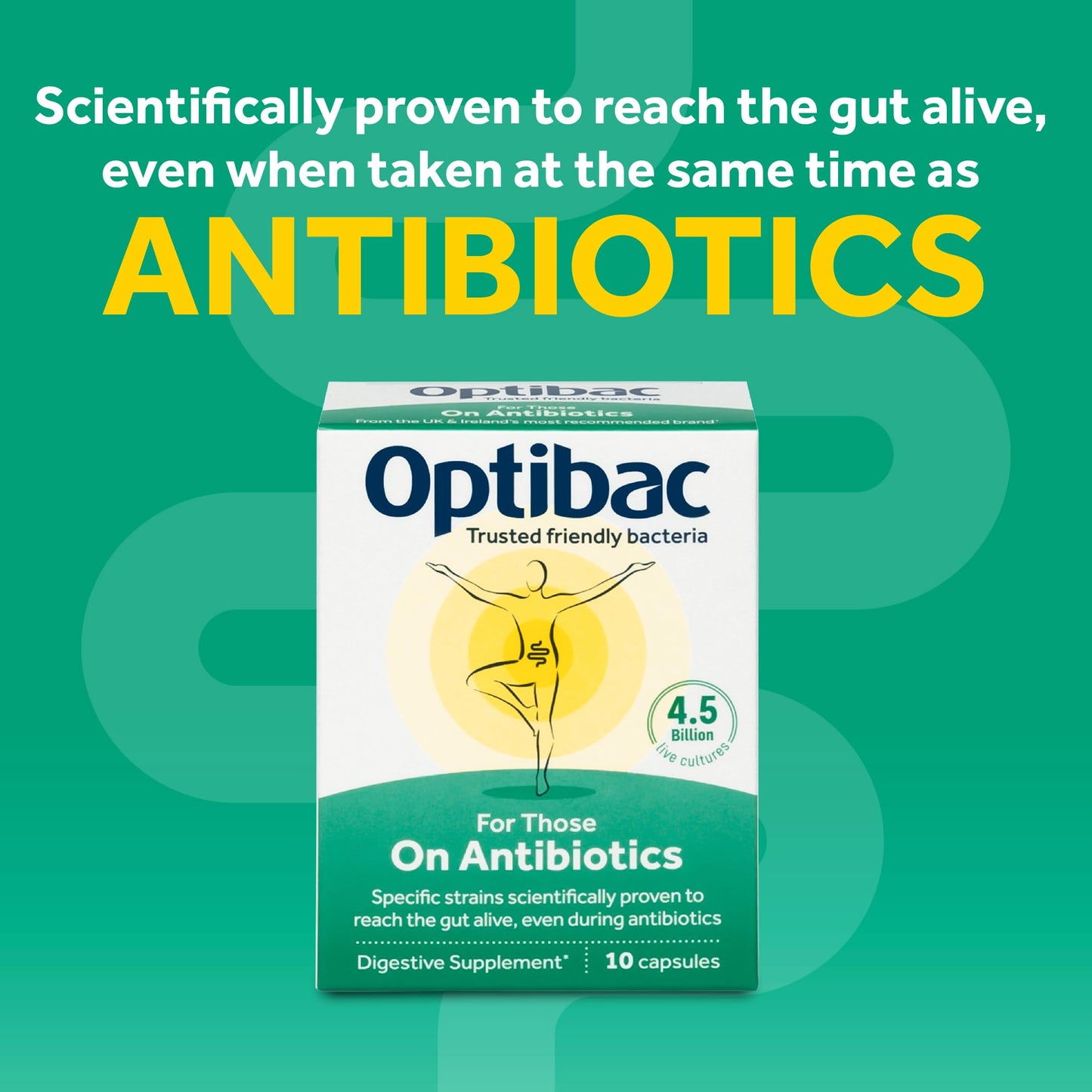 Optibac Probiotics Probiotics For Those on Antibiotics Capsules 10