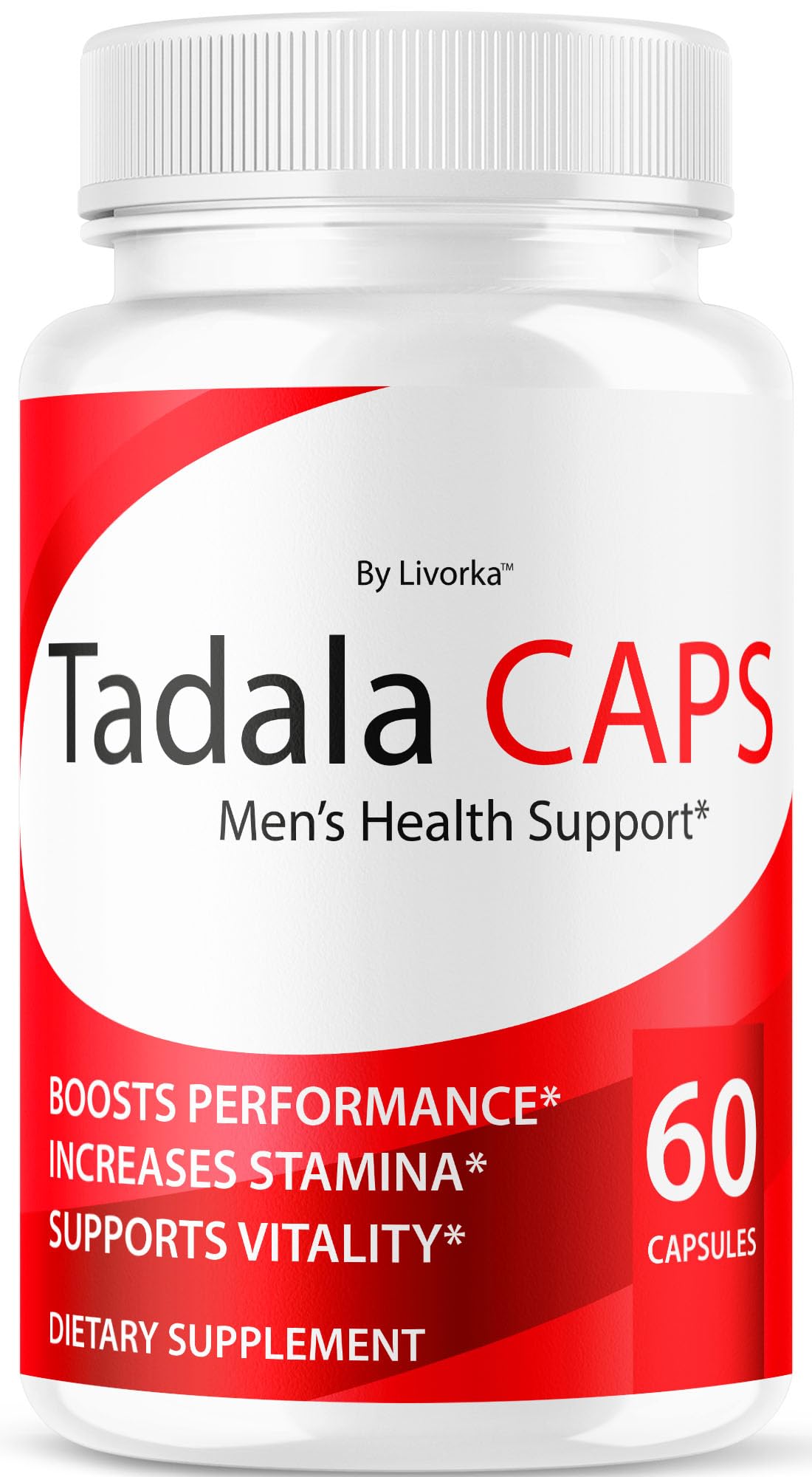 LIVORKA TadalaCaps Health Support Capsules, 60 Capsules