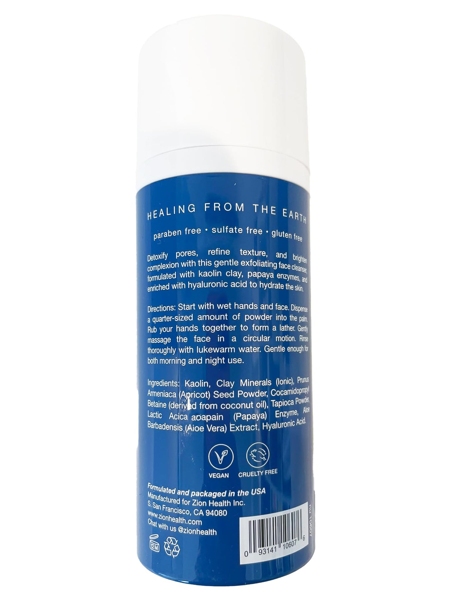 Zion Health Refining Clay Cleansing Powder 2.5 oz
