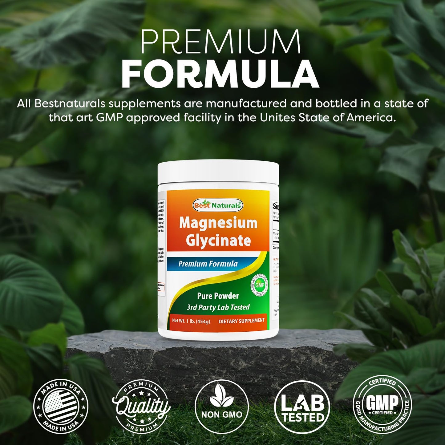 Best Naturals Magnesium Glycinate Powder 32 oz