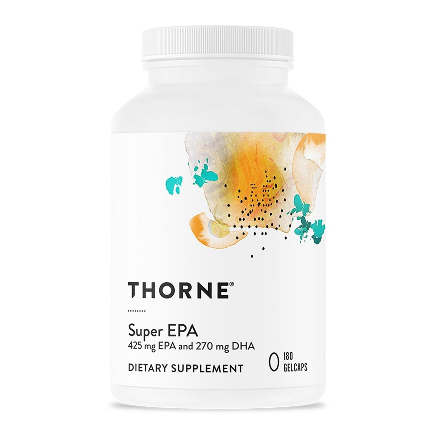 THORNE Super EPA Omega-3 Fish Oil Supplement Gelcaps, 180 Count