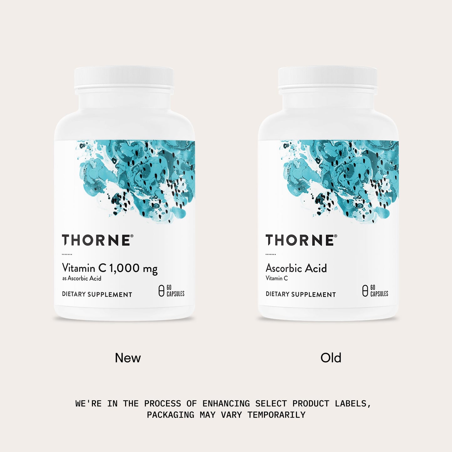 Thorne Vitamin C 1000 mg Capsule, 60 Capsules